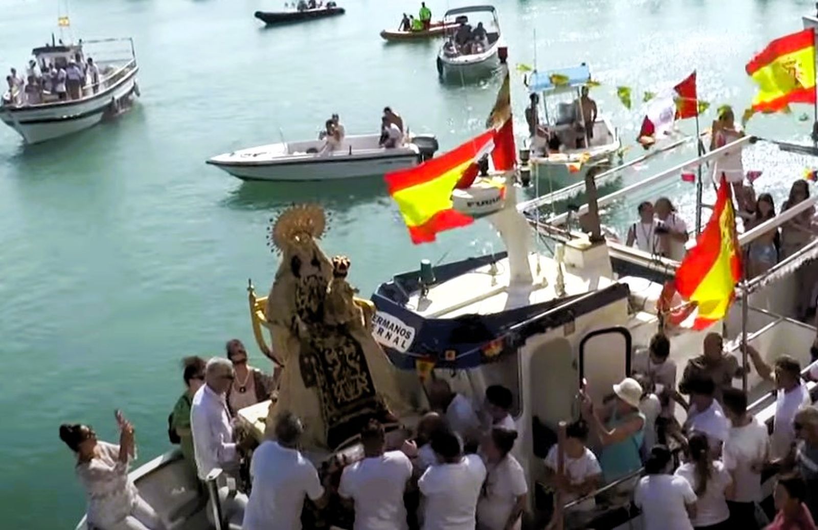 Virgen del Carmen en Chipiona en 2022.