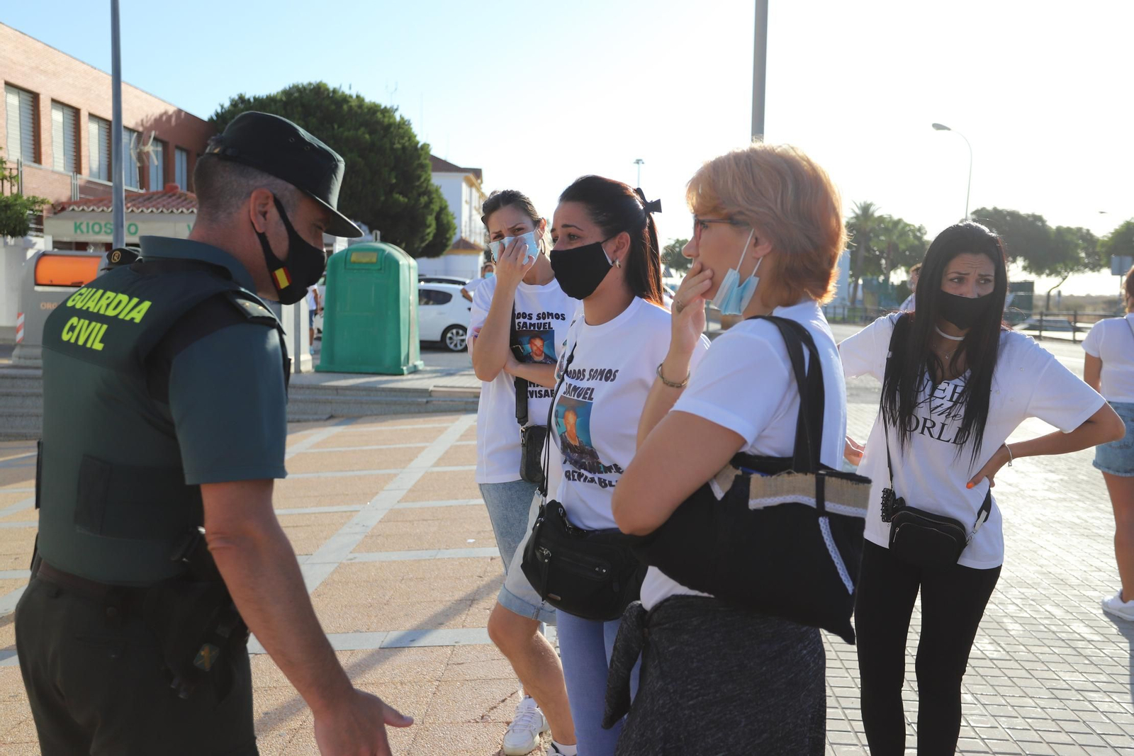 Imágenes de la llegada al juzgado de Ayamonte de uno de los principales imputados del crimen de Cartaya