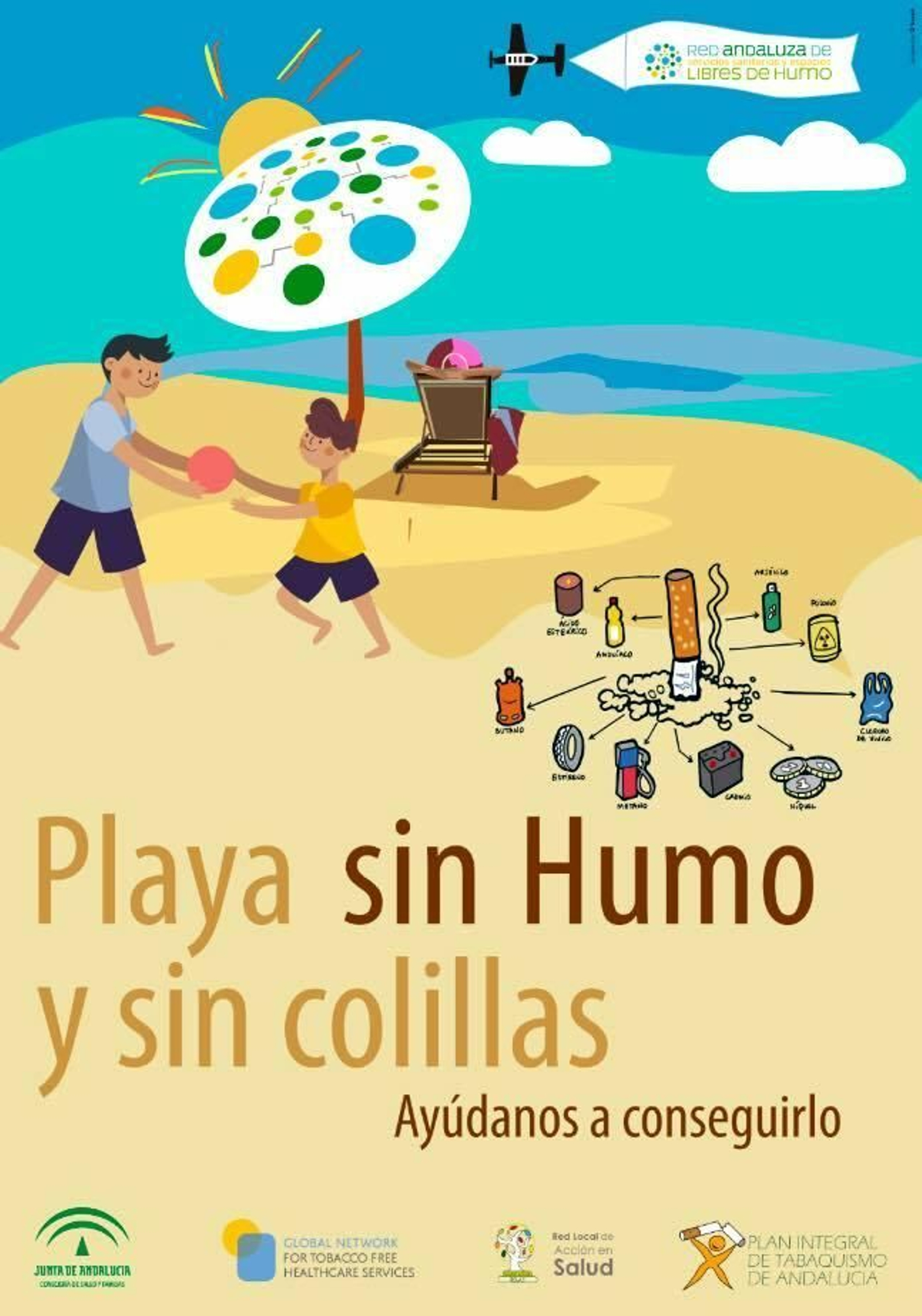 Carteles del proyecto 'Playa sin humo'
