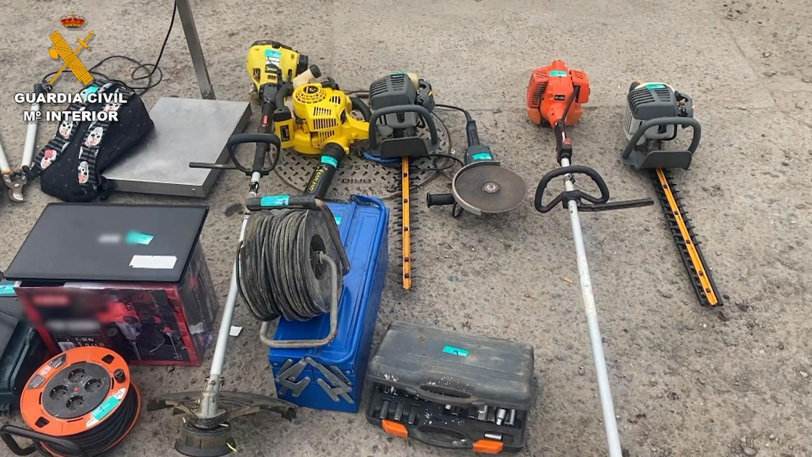 Efectos intervenidos a los acusados.