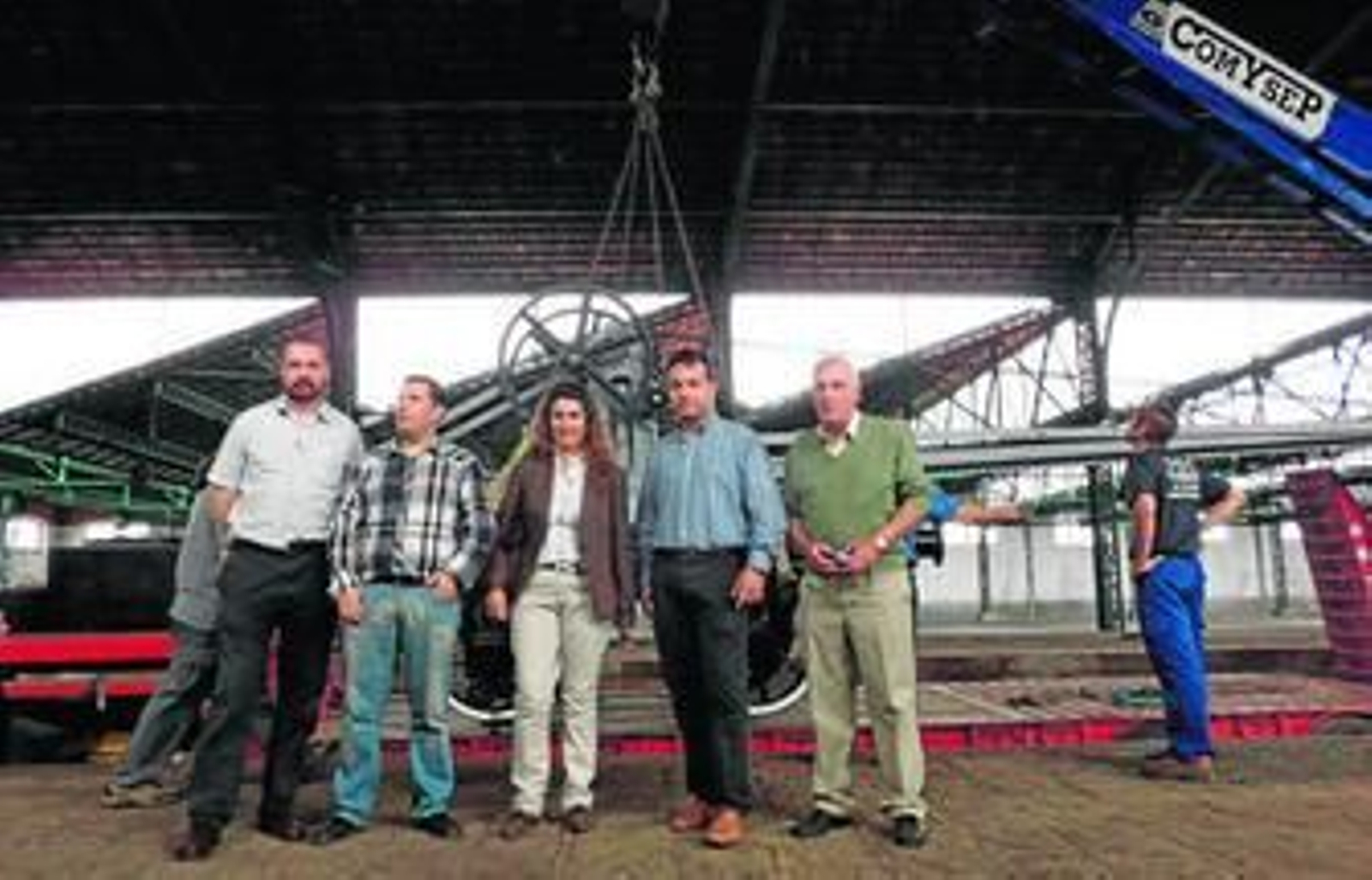 Luisa Ruiz, durante la presentación del Tren Turístico en el año 2008.