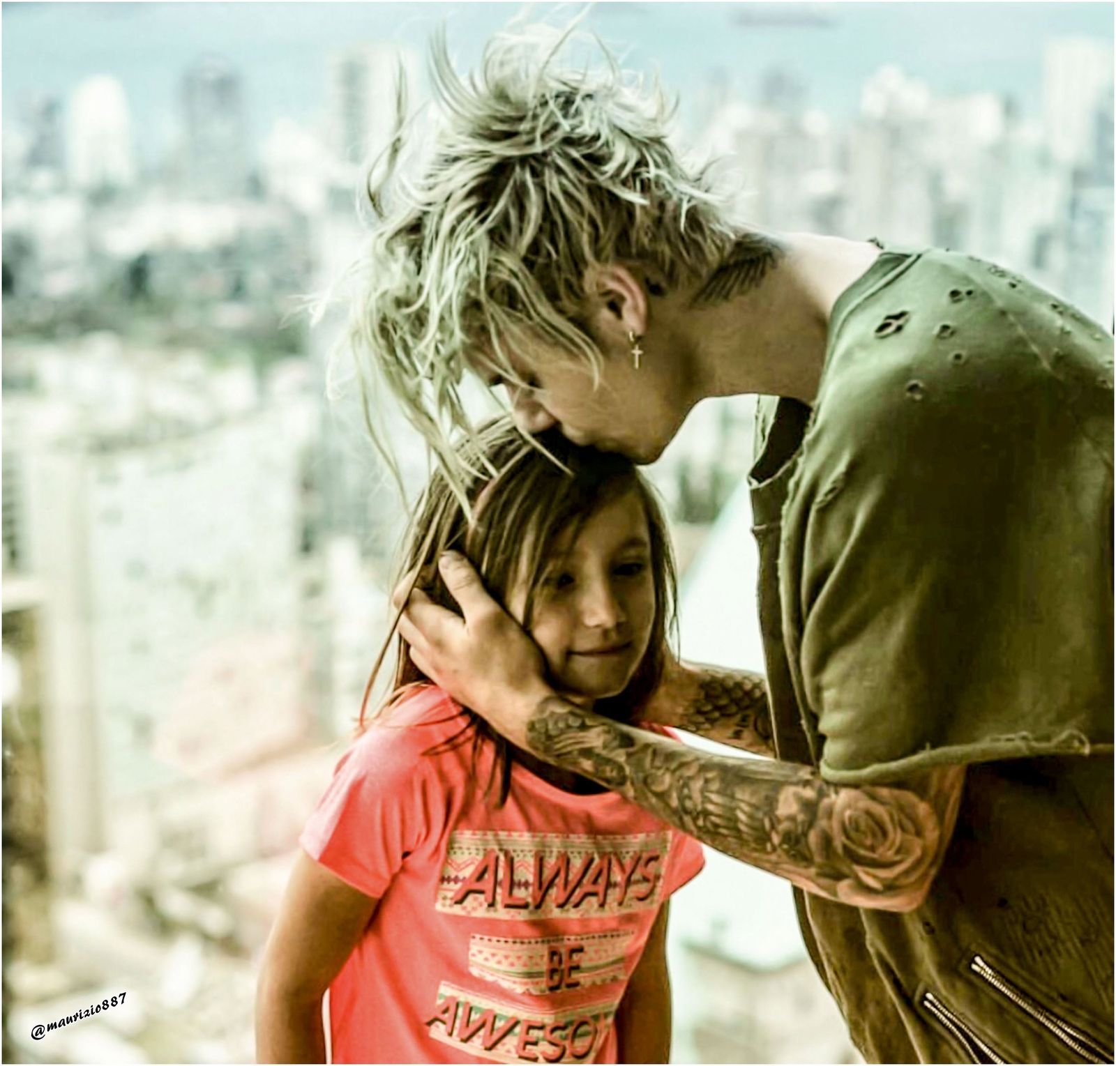 Justin Bieber besa a su hermana Jazmyn.