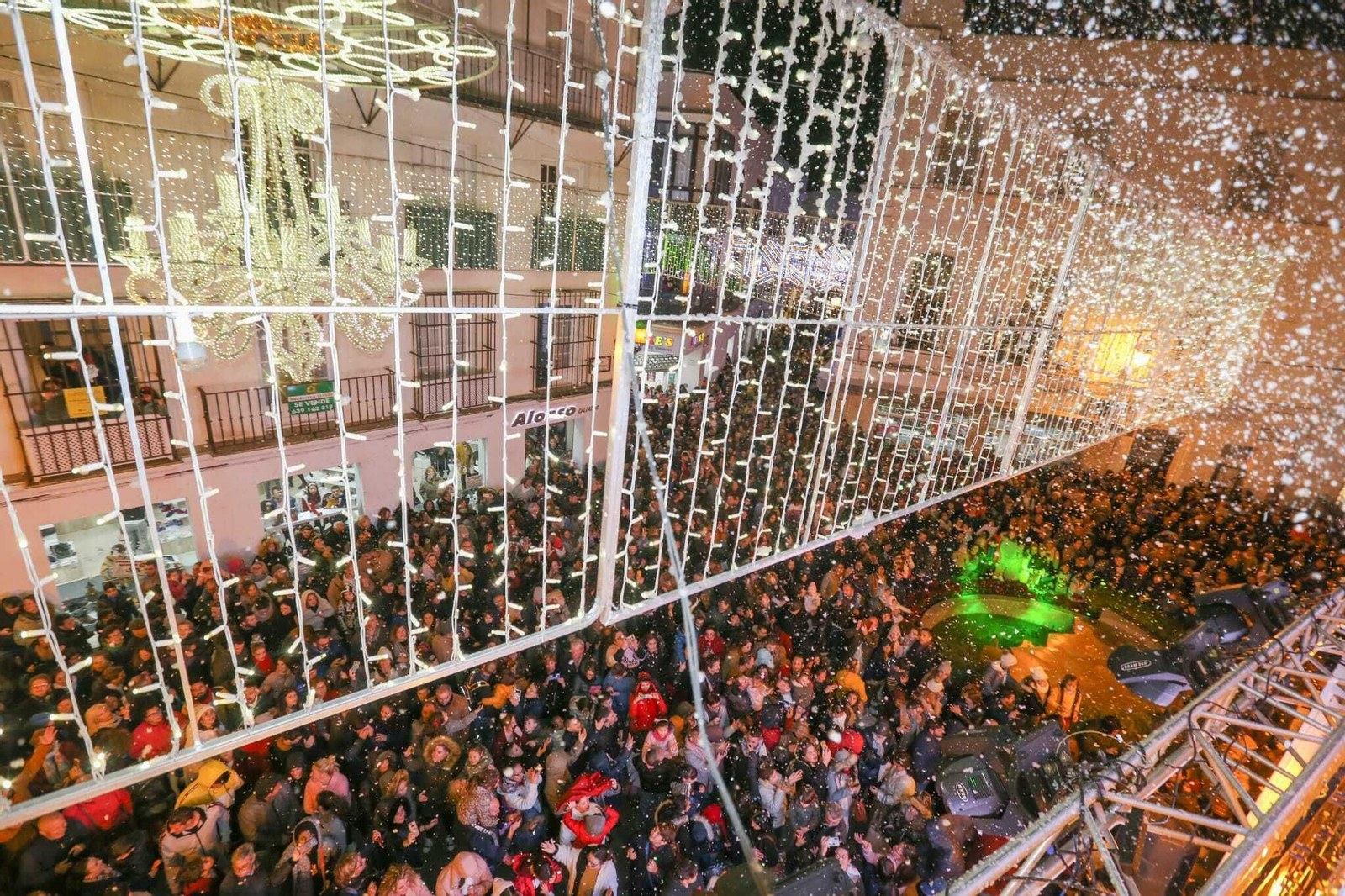 Nevada artificial en Chiclana