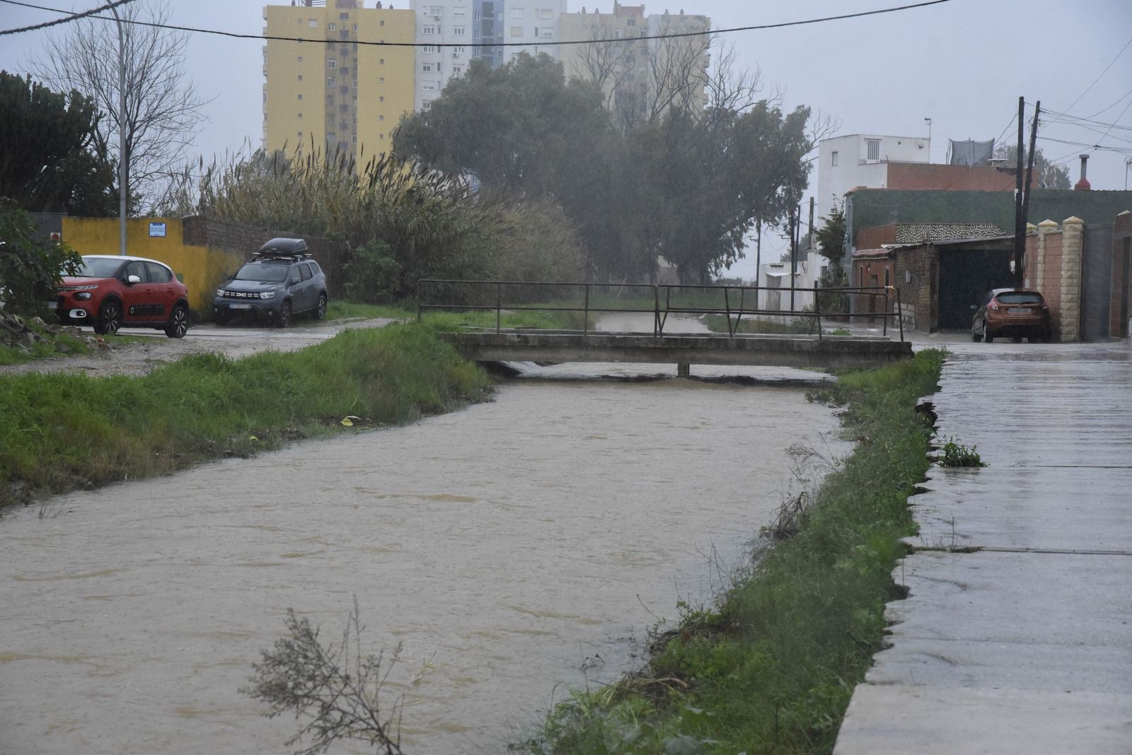 Las fotos del paso de la borrasca Francis por La Línea