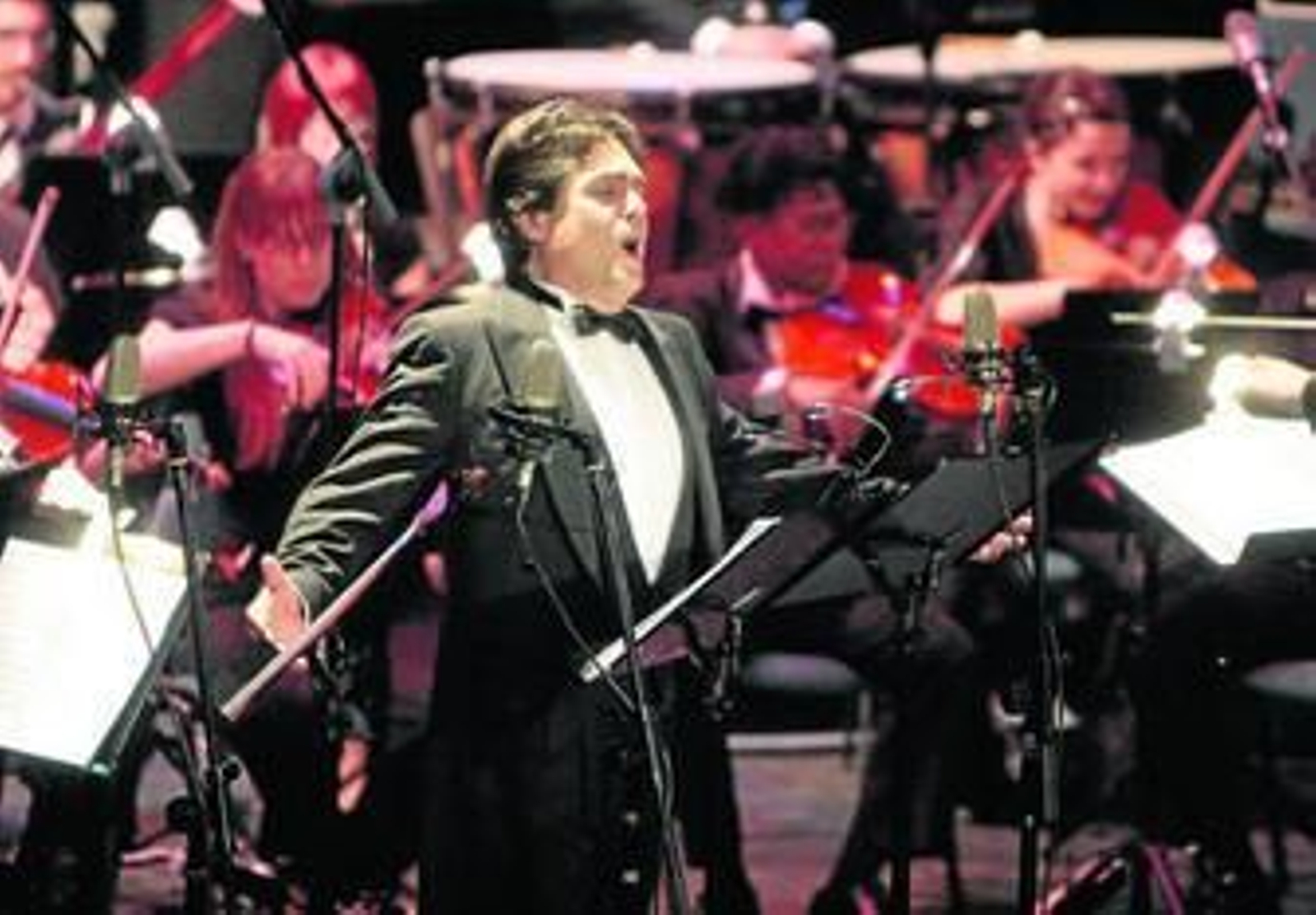 Fernando Vázquez, tenor onubense, en una de sus actuaciones.