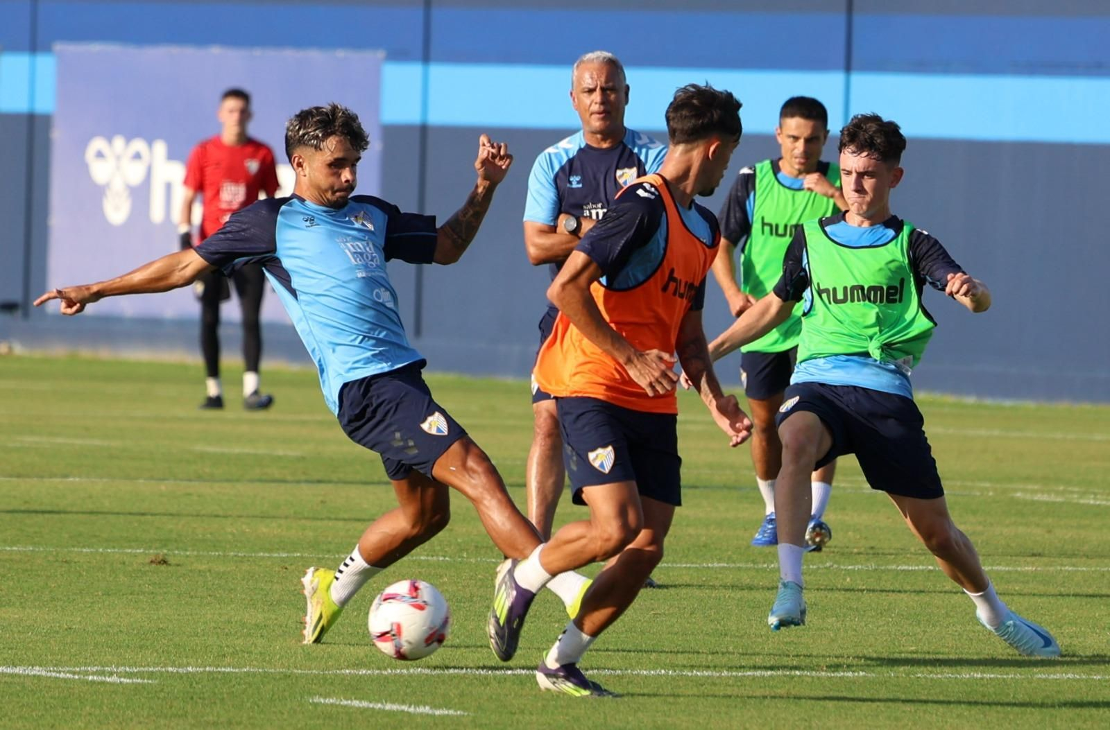 Haitam, como una moto en la última sesión del Málaga CF