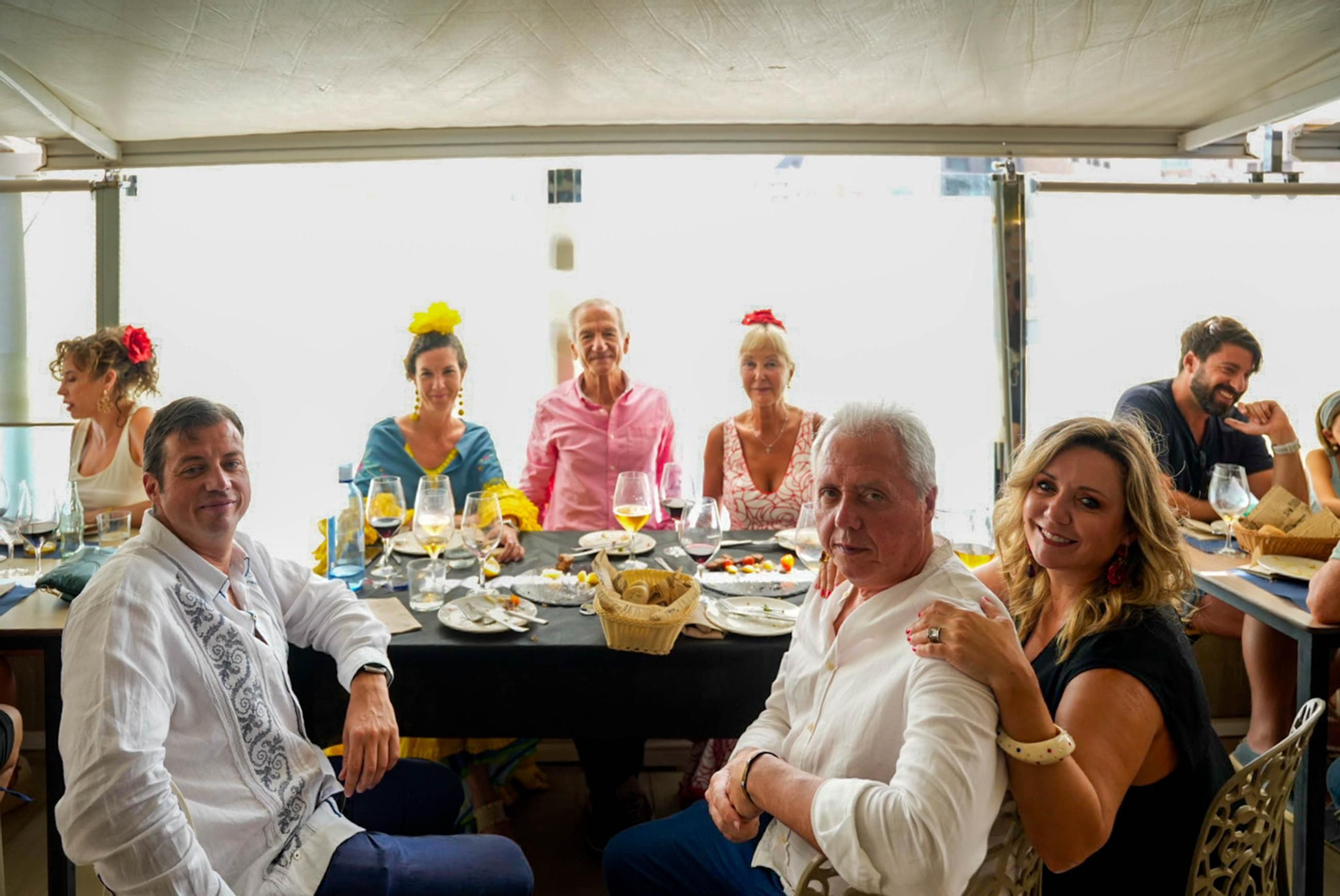 Disfrutando de la feria del mediodía en la jornada del jueves