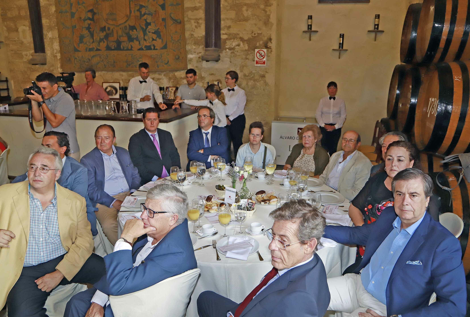 La consejera de agricultura y pesca Carmen Crespo en los desayunos del Banco de Santander y Grupo Joly