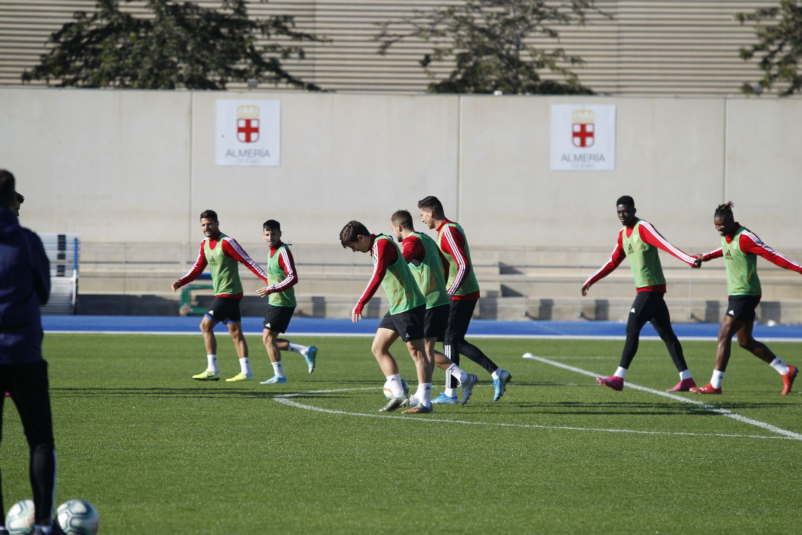 Fotogalería del entrenamiento del Almería previa al partido ante el Numancia