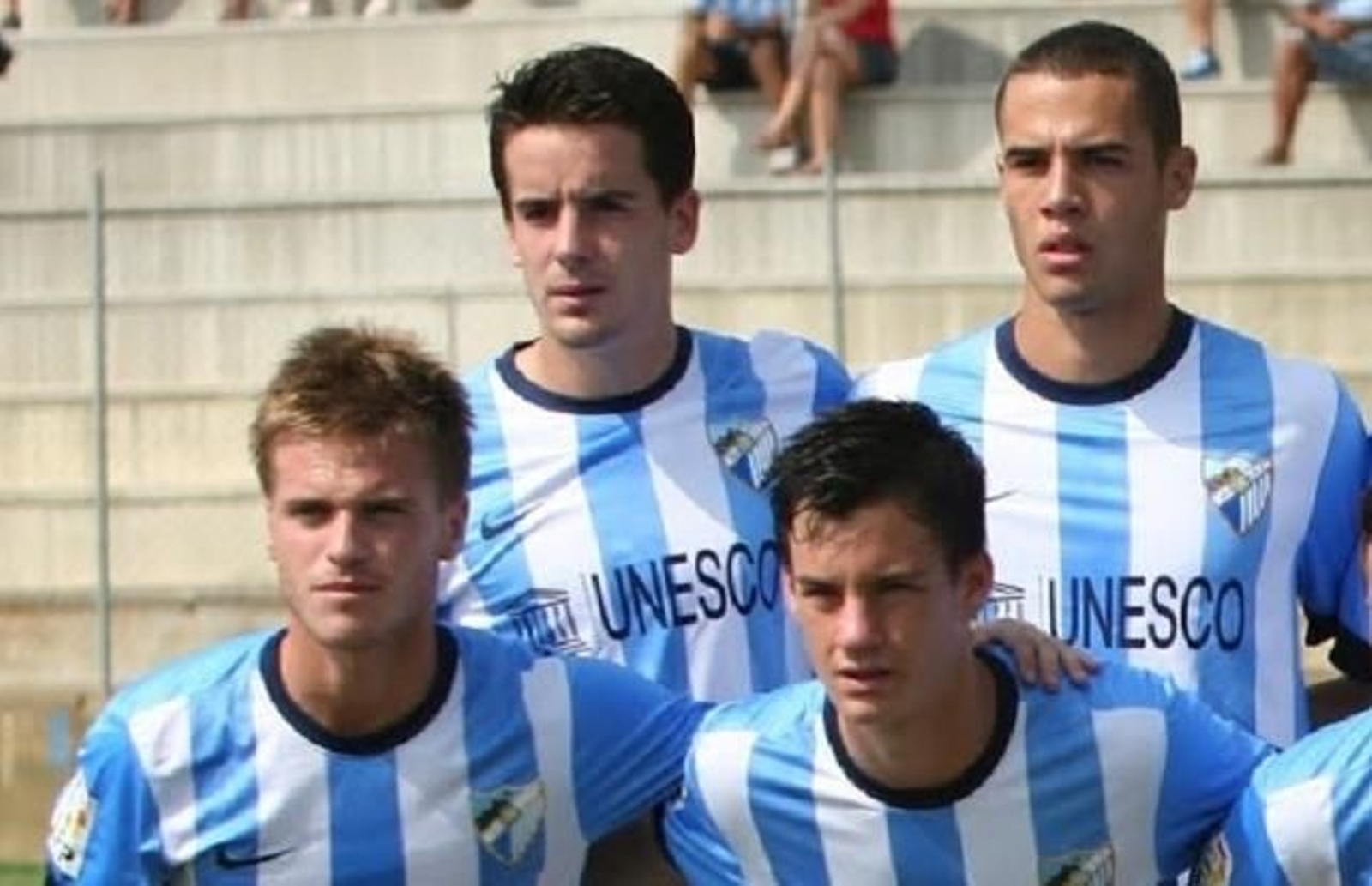Las fotos de Jesús Mosquera, protagonista de 'Toy Boy', con la camiseta del Málaga CF