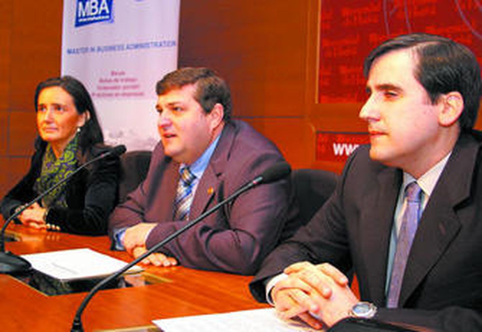 María Asunción Grávalos, Francisco José Martínez y Francisco Aguado.