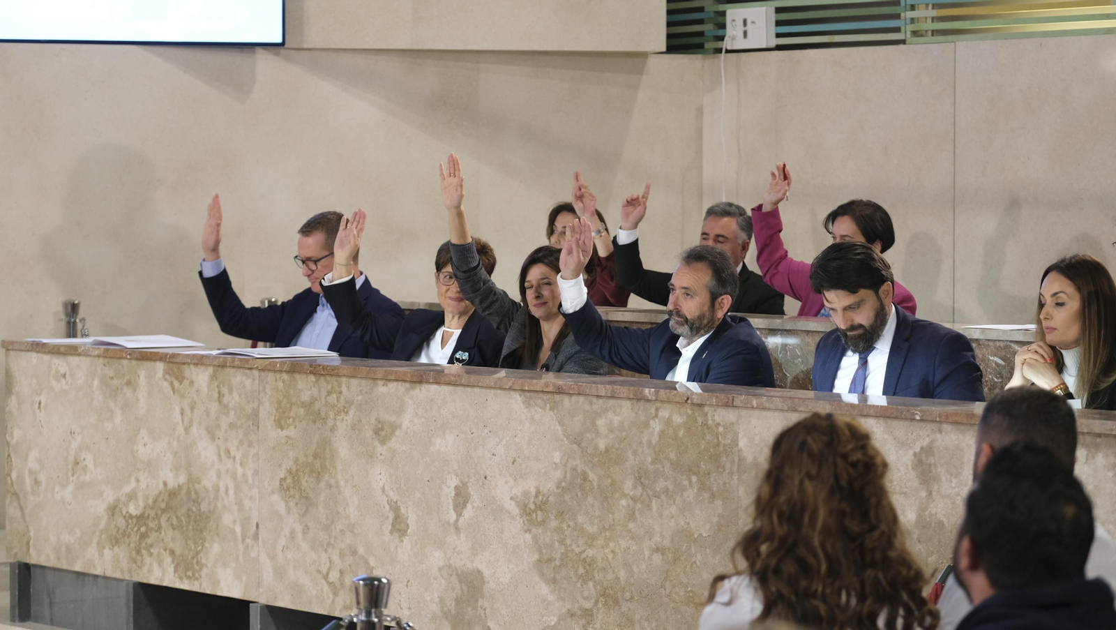 Imágenes del pleno ordinario del Ayuntamiento de Almería