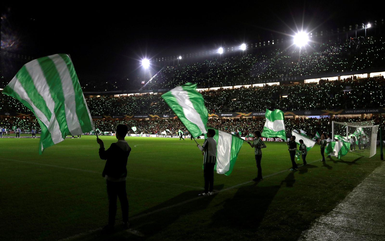 Imagen del Villamarín en un encuentro europeo del Betis.