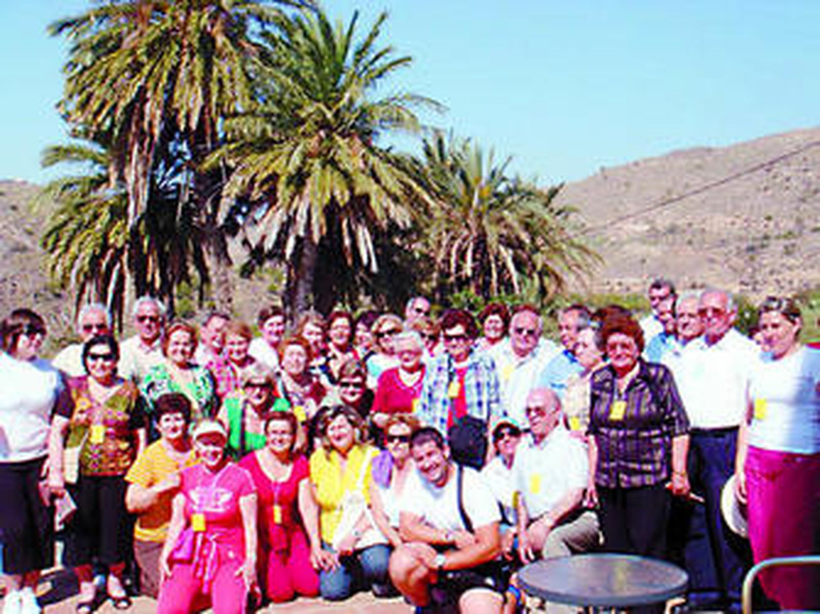 El grupo de Antas, durante su visita al balneario de Sierra Alhamilla, en Pechina.