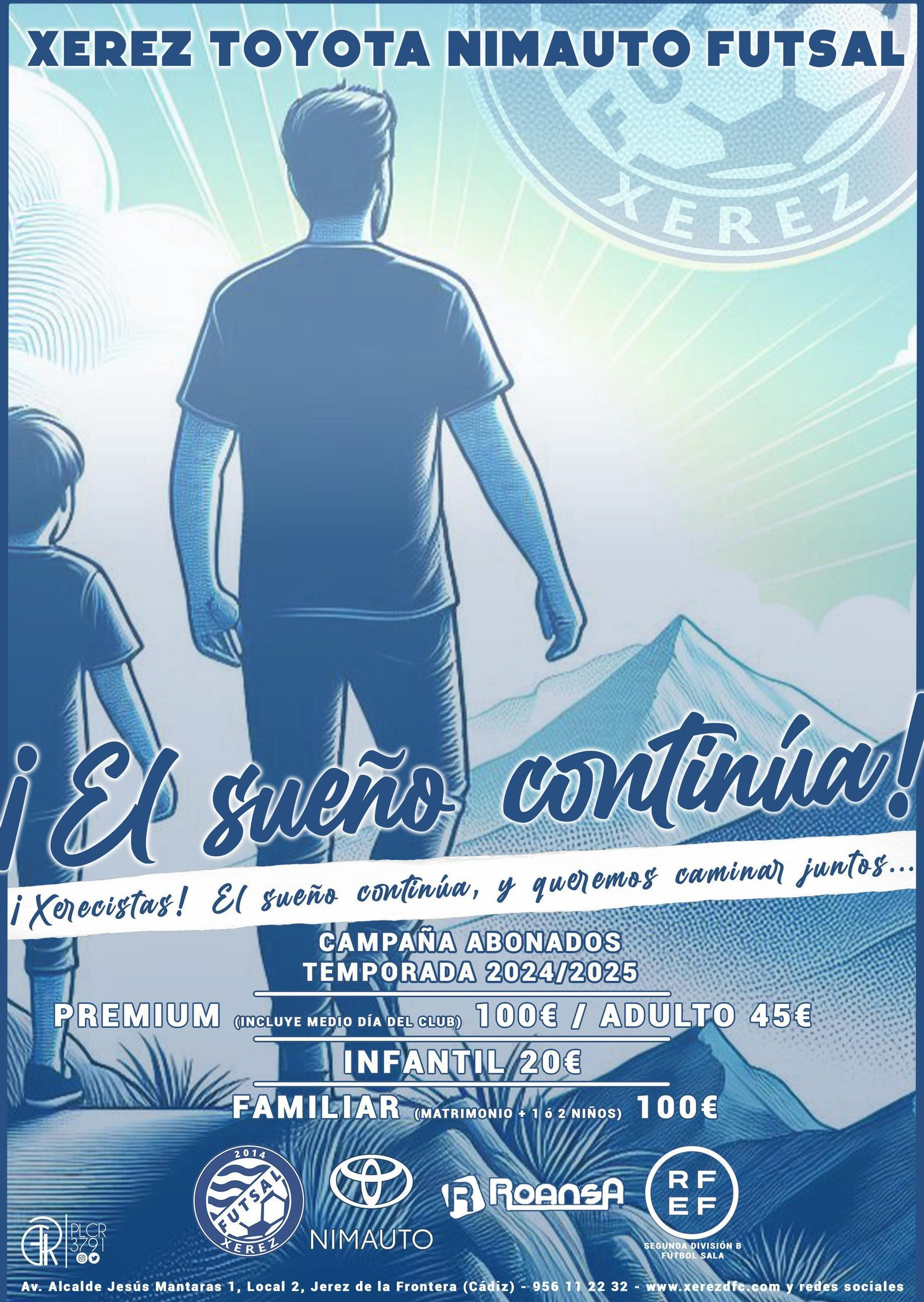 Cartel de la campaña de socios del Xerez Toyota Nimauto.