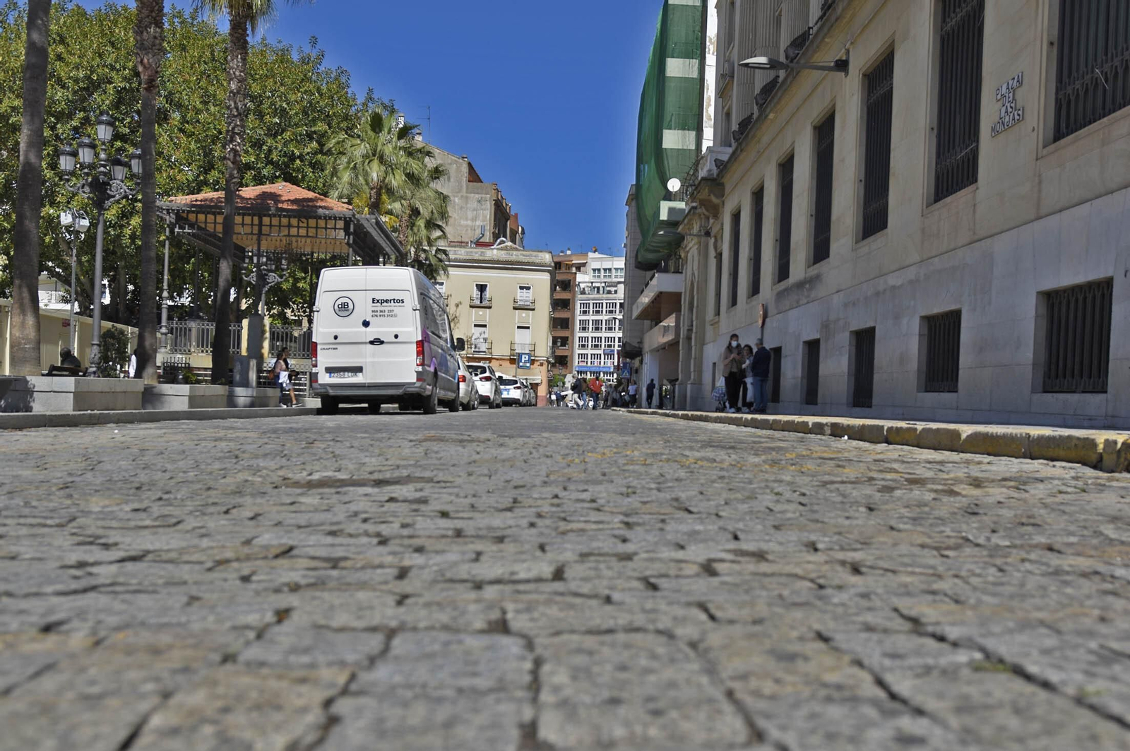 Imágenes de las calles que se incluirán en la peatonalización del centro