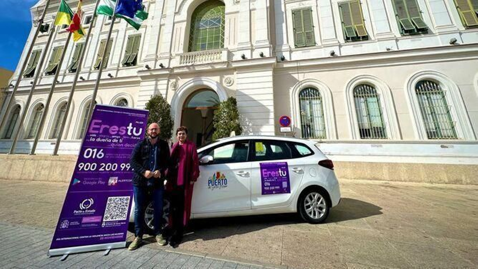 La presentación de la campaña para poner freno a la lacra de la violencia contra la mujer.