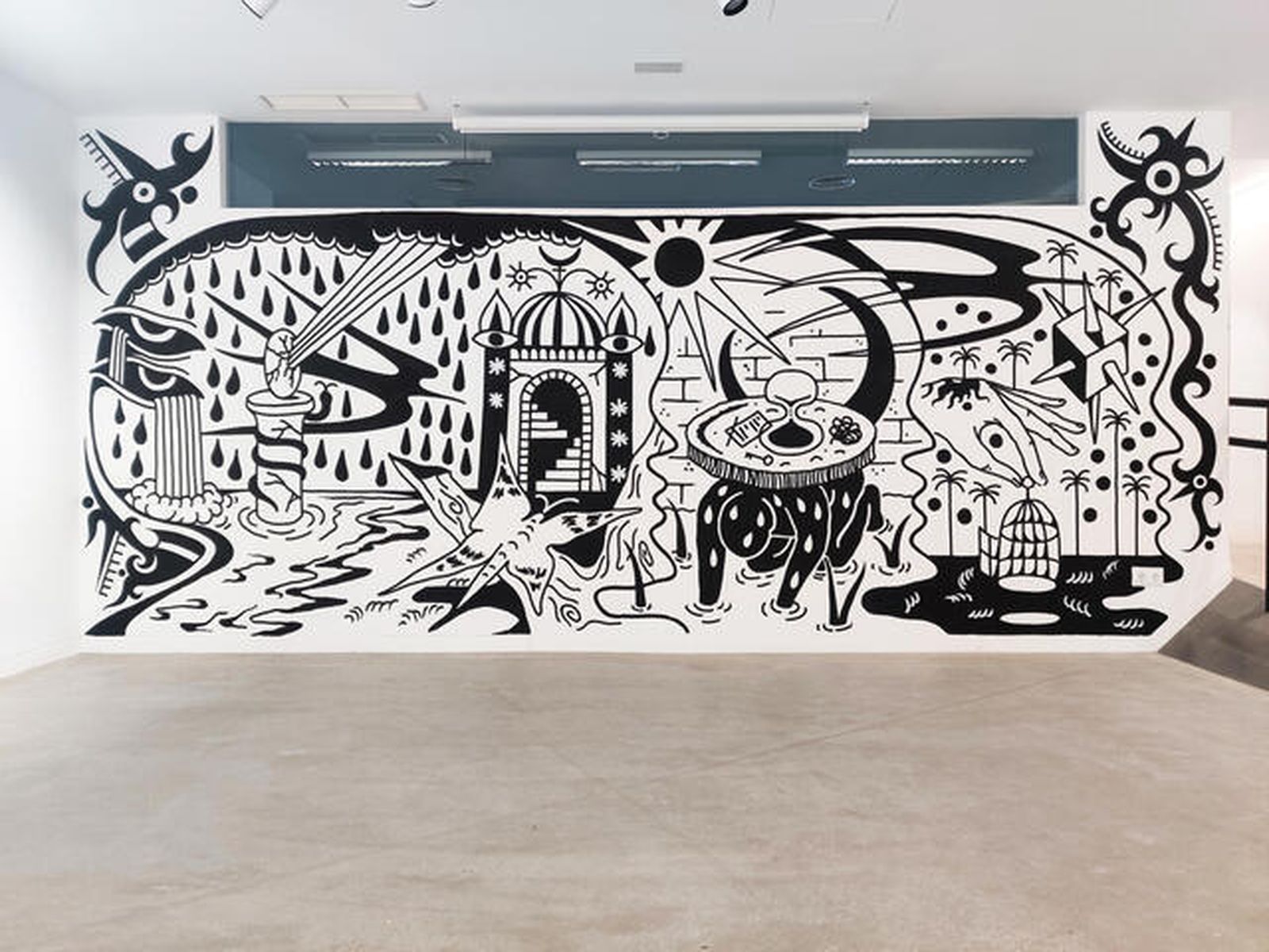 Un mural colectivo inspirado en la obra de Baudelaire