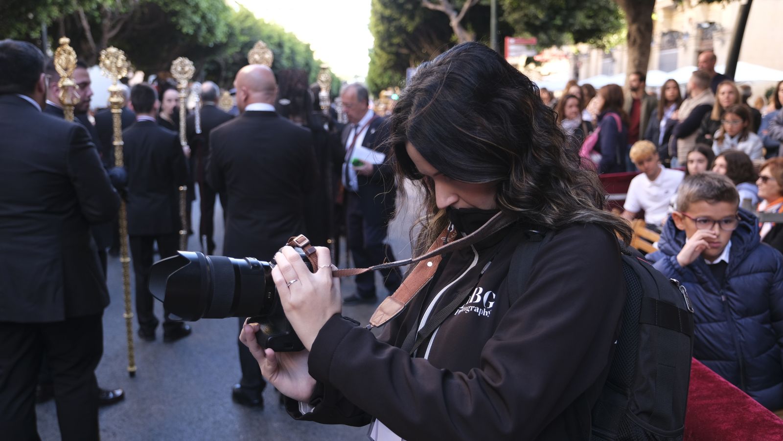 Procesión del Santo Entierro en Almería, en imágenes