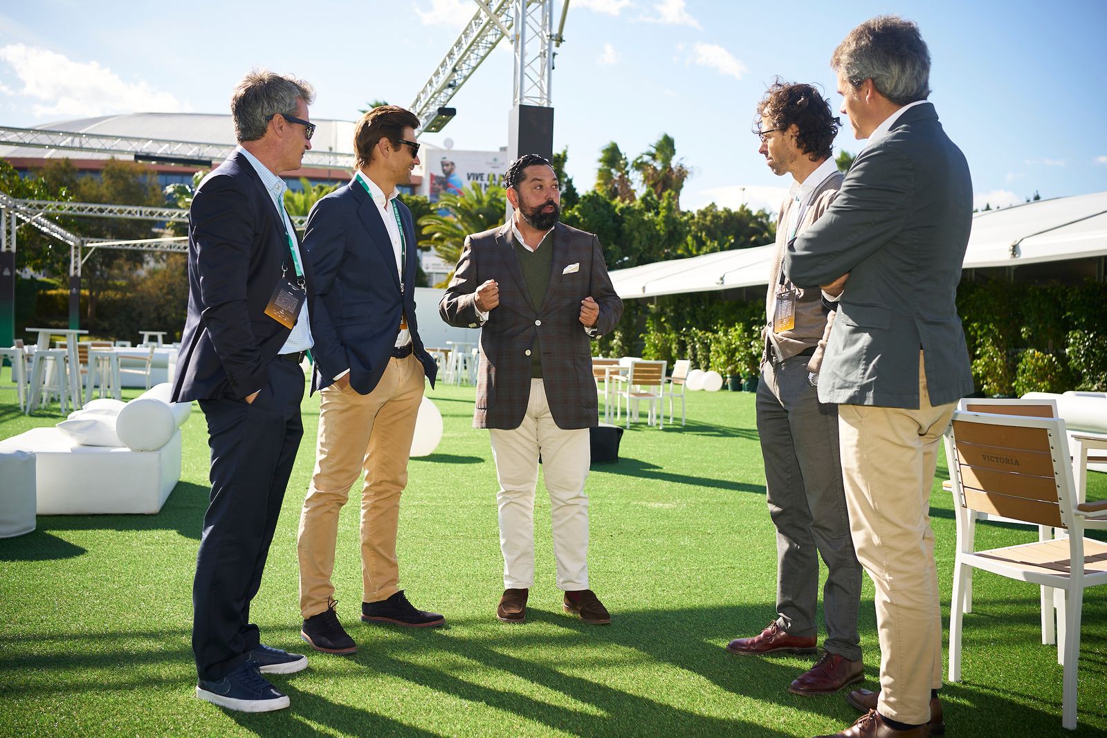 Las instituciones constatan que todo está listo para la Copa Davis en Málaga