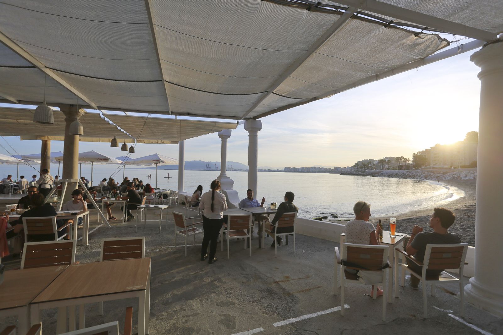 Las mejores vistas de la bahía, desde el balneario de los Baños del Carmen, en Málaga
