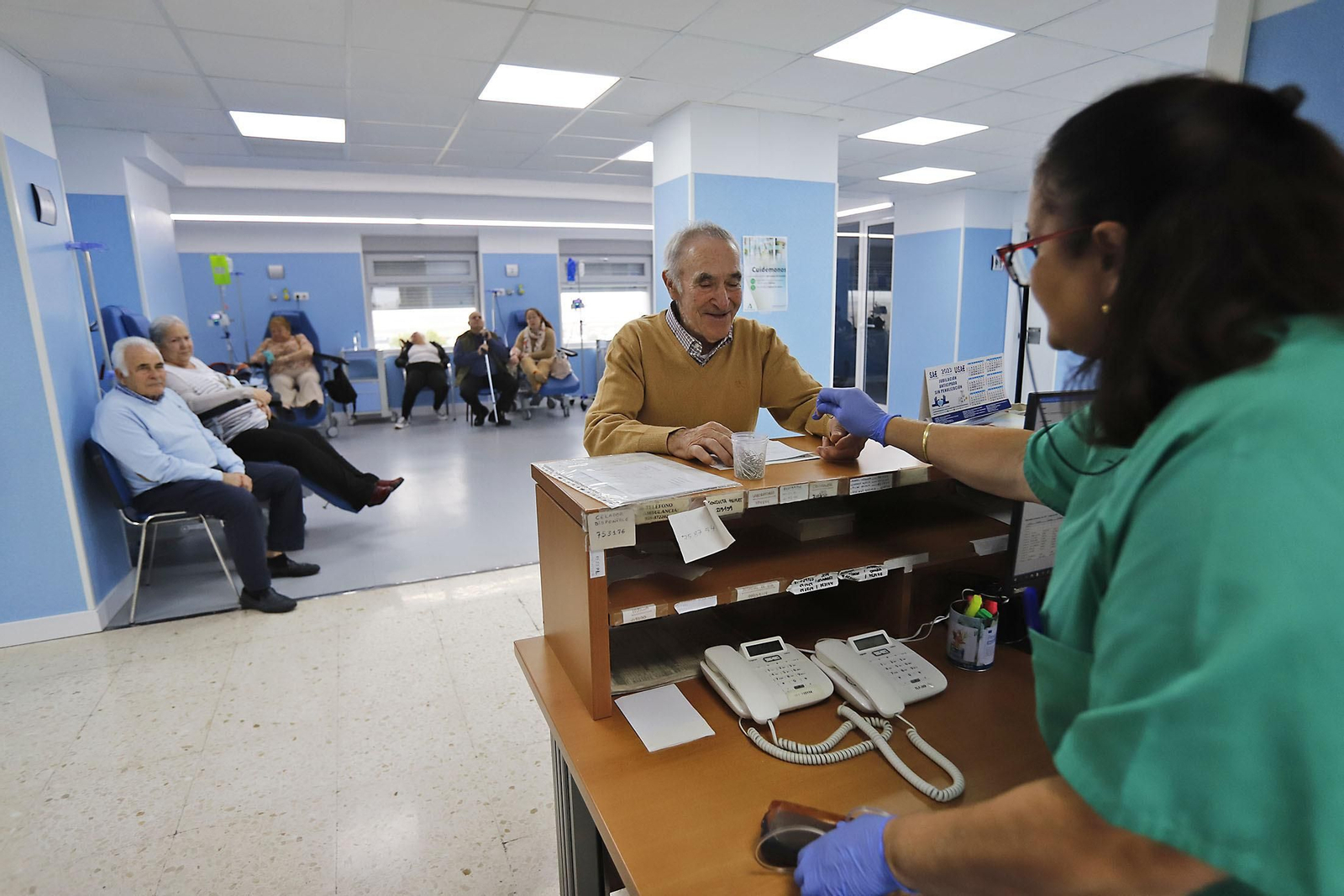 Imágenes del funcionamiento del Hospital de Día del Infanta Elena de Huelva
