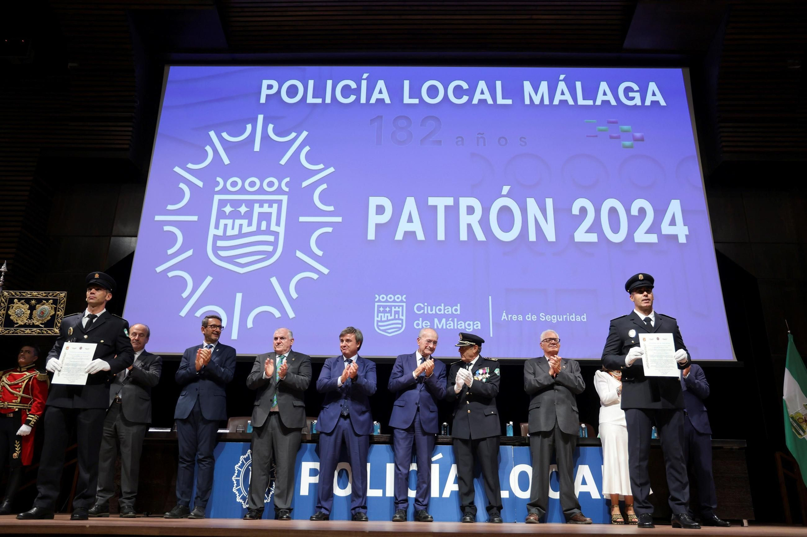 Los actos de la Policía Local de Málaga por el día de su patrón, en fotos