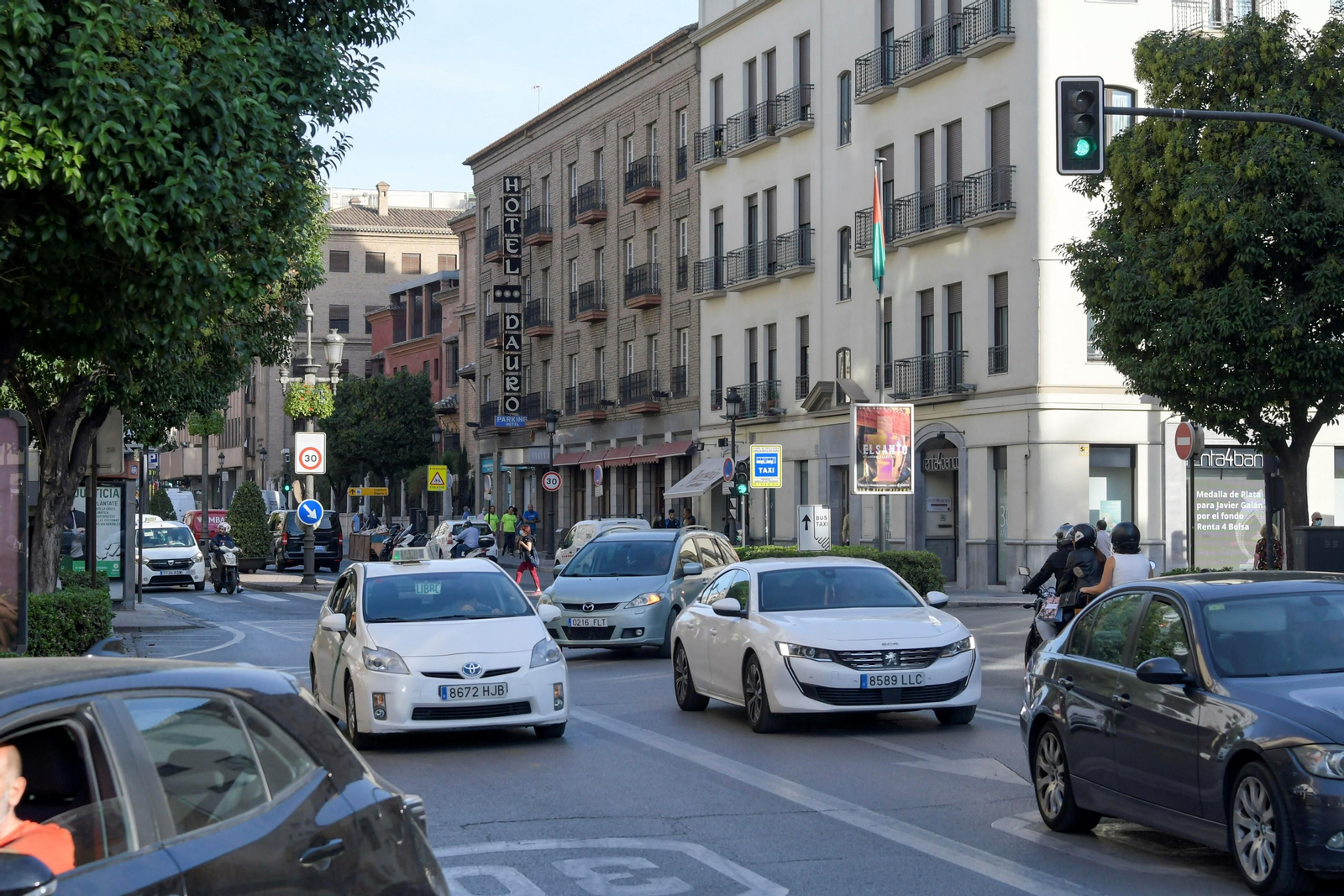 Tráfico en Granada.