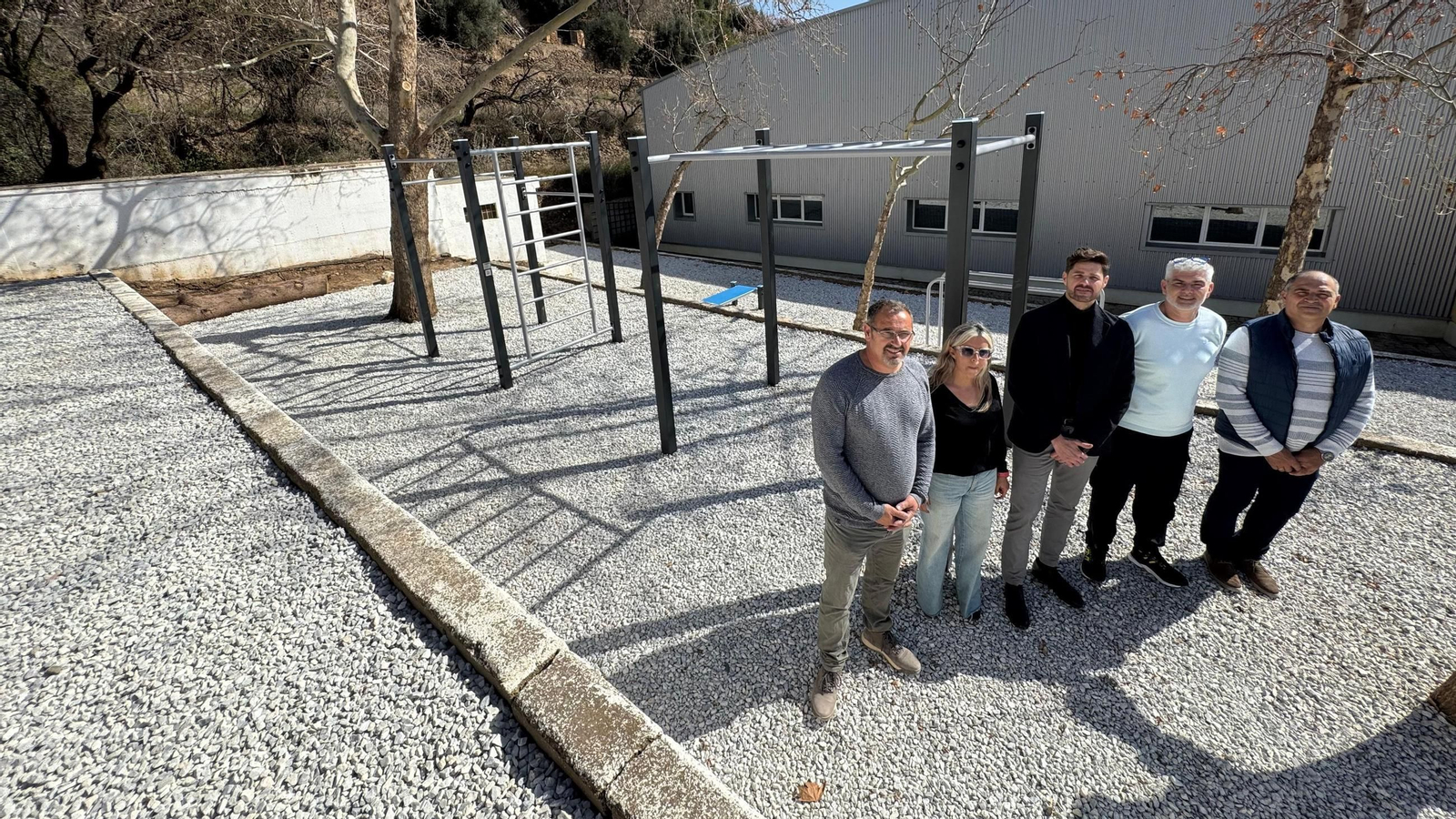 Imagen del espacio de calistenia en el complejo Polideportivo Don Francisco Vega Morata