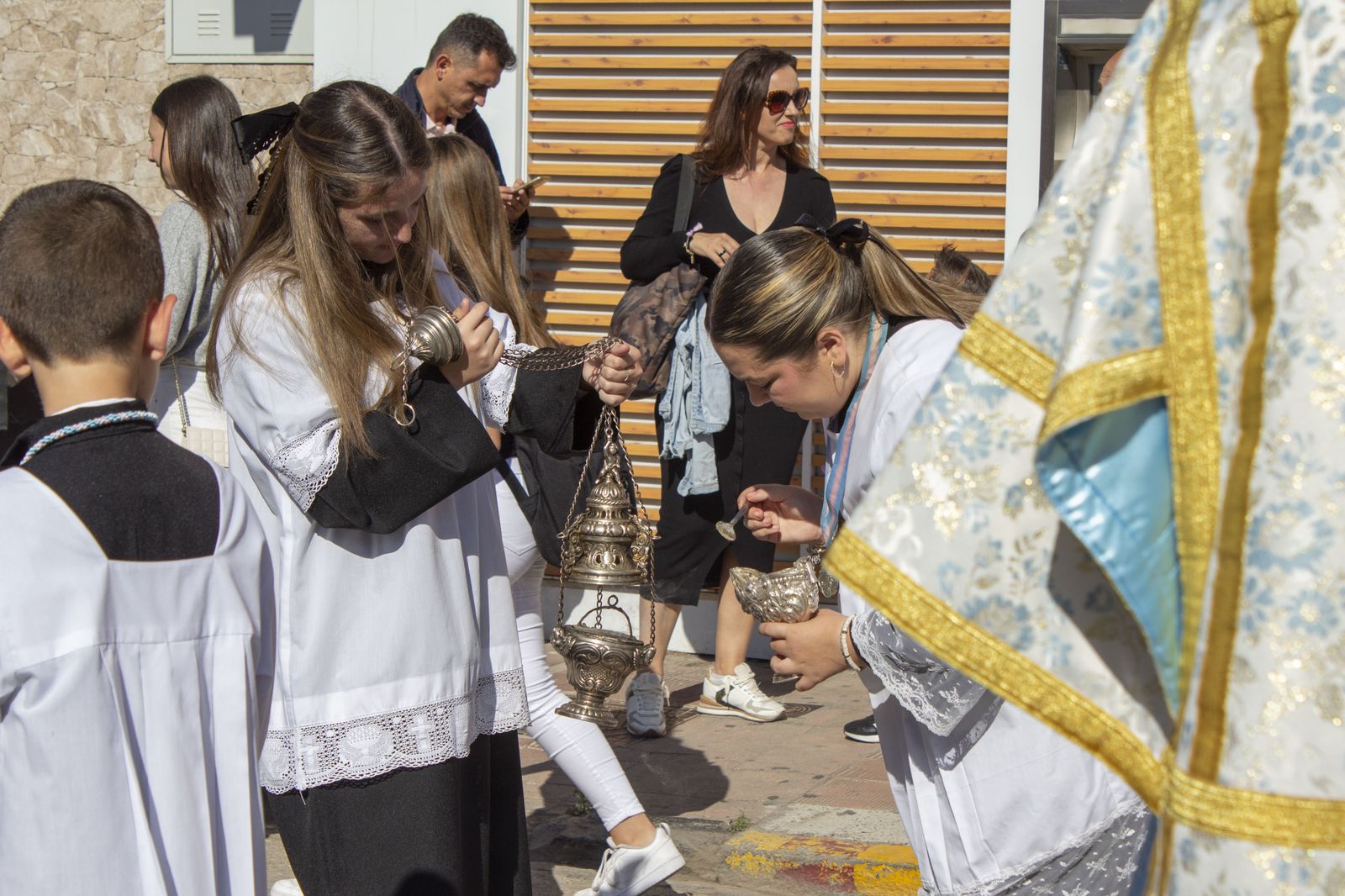 Fotos de la procesión de María Auxiliadora en La Línea de la Concepción