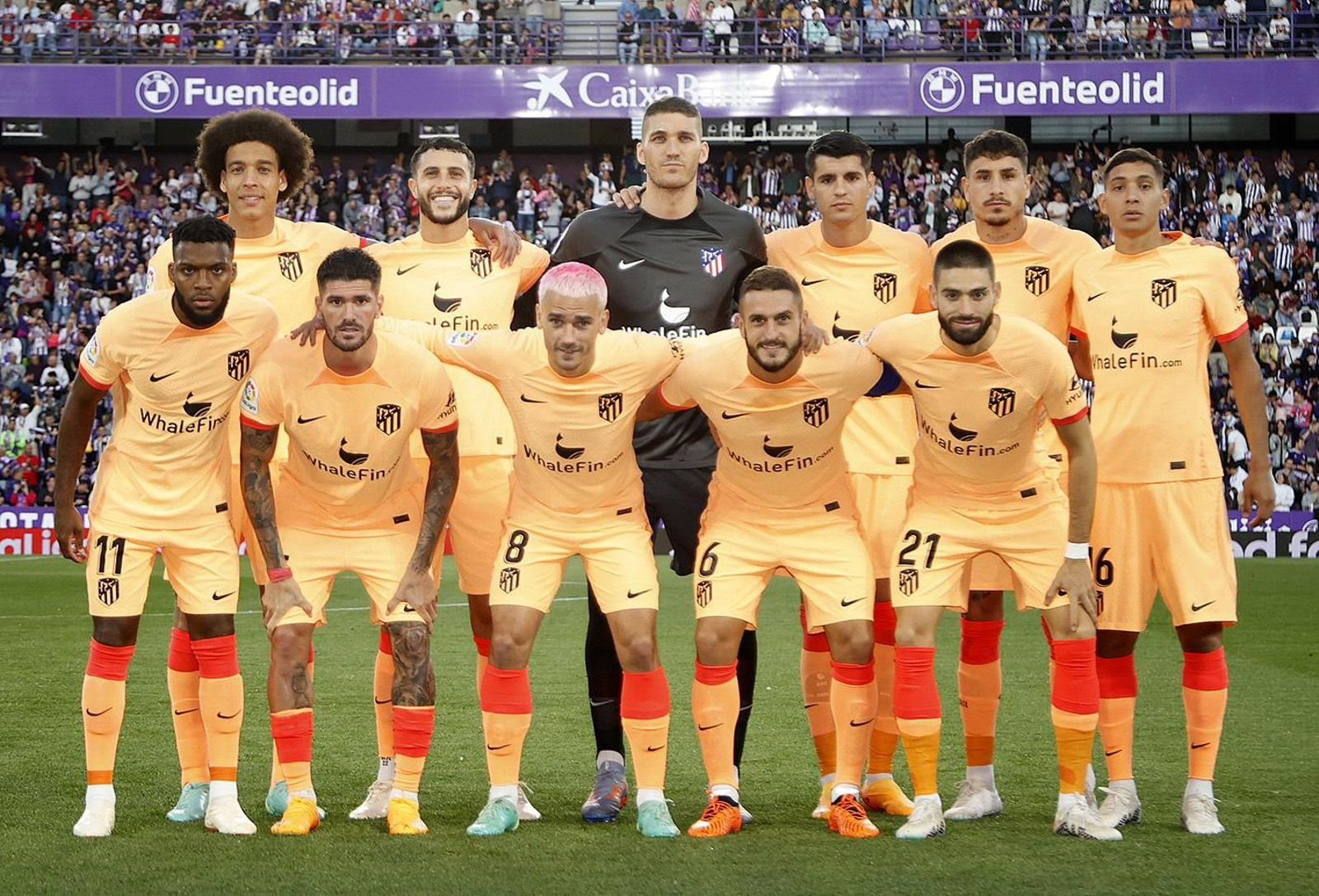 Formación del Atlético de Madrid.