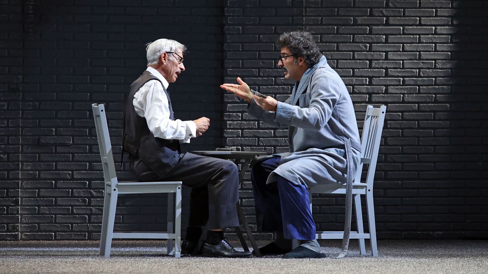 Otra escena de la representación teatral.