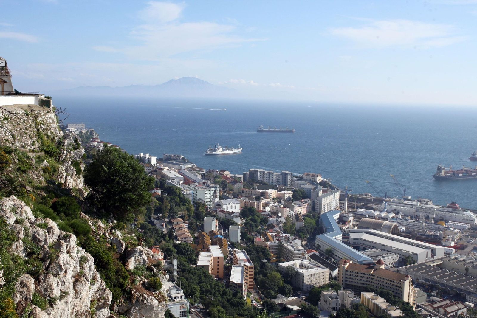 Vista de Gibraltar.