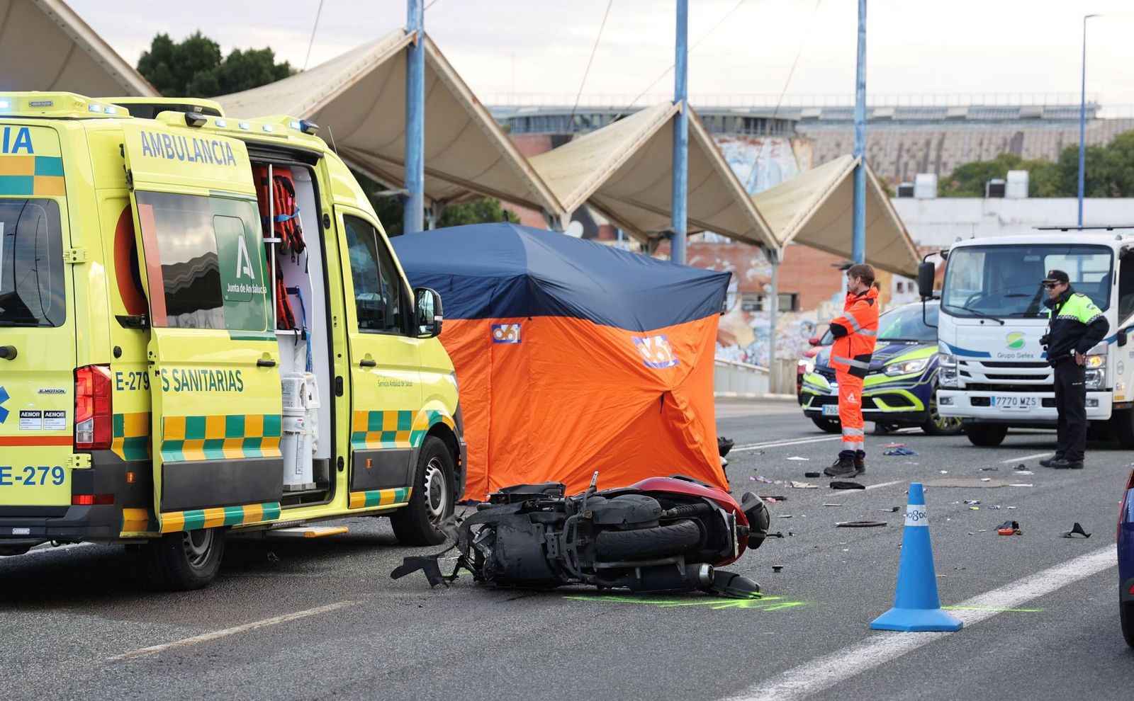 El accidente mortal más grave acabó con la vida de un motorista en el puente del Cachorro
