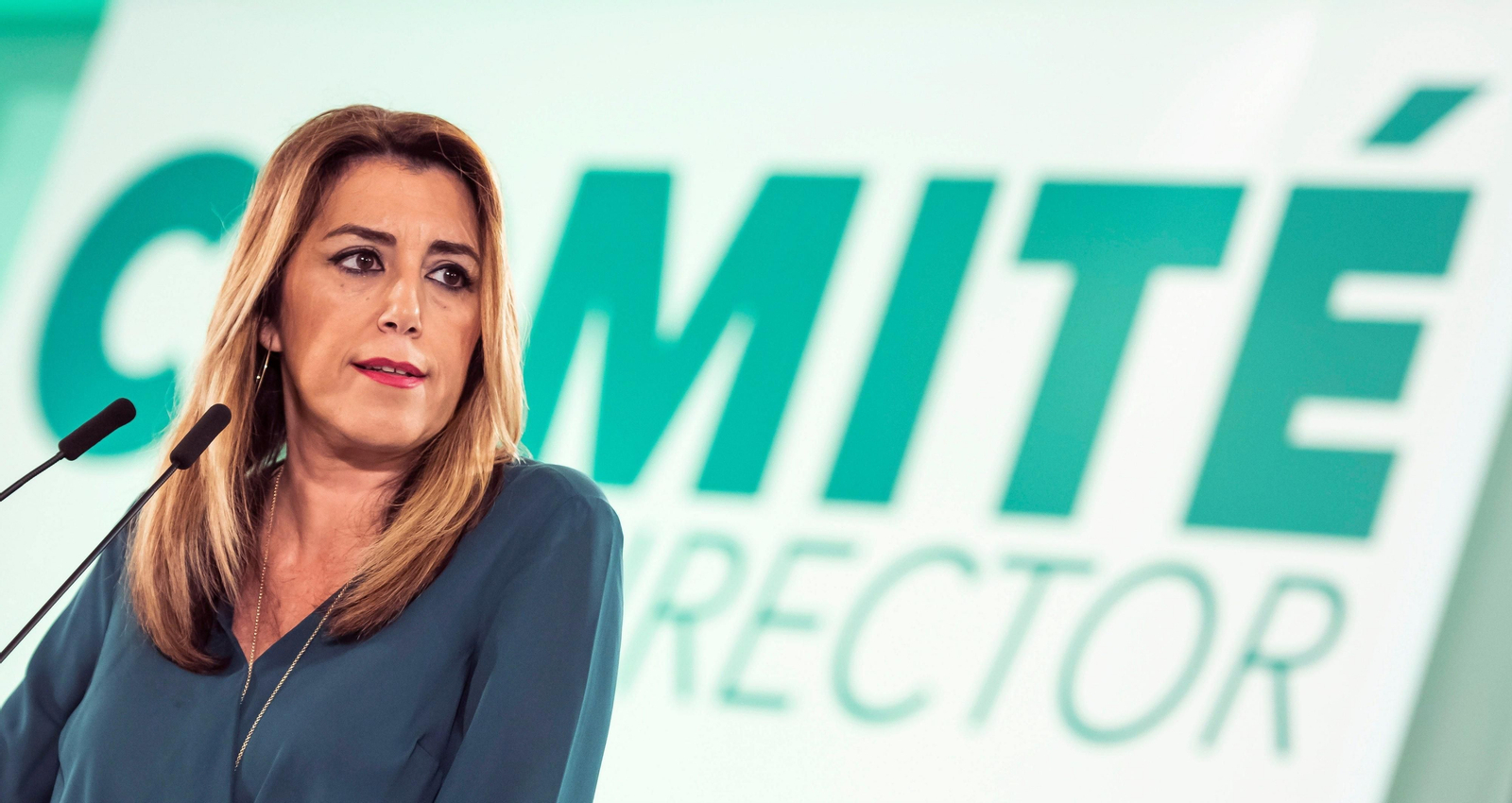 Susana Díaz, durante el Comité Director del PSOE de Andalucía.