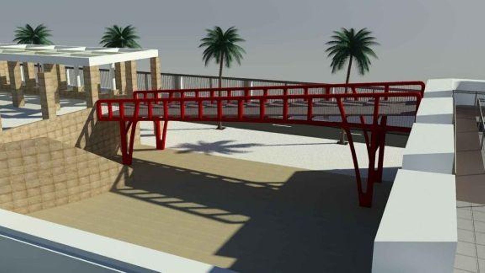 Otra propuesta de diseño para la pasarela de la Punta de San Felipe.