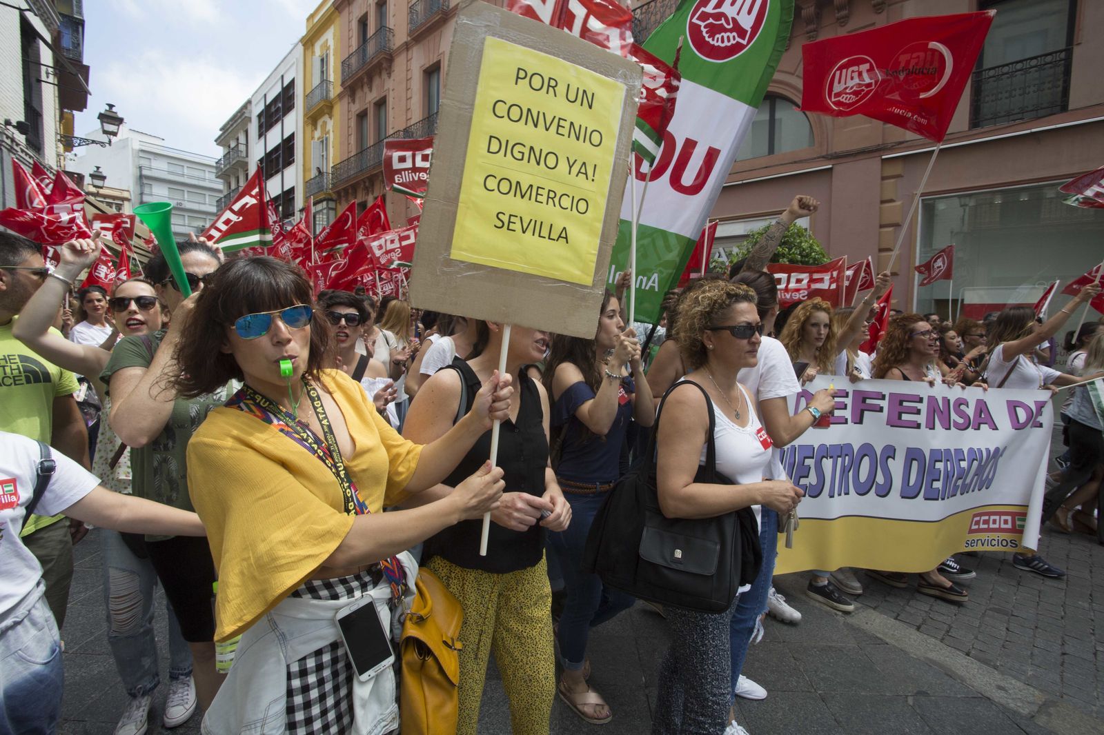 Las imágenes de la huelga del Comercio