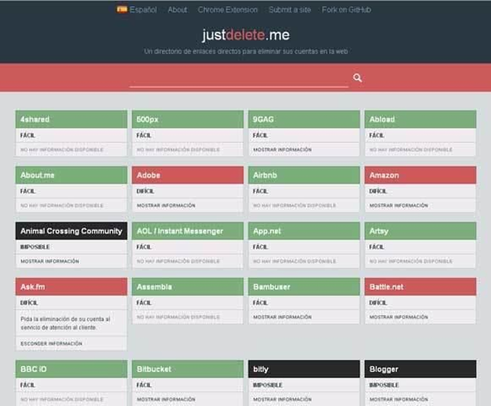 Justdelete.me, la ayuda para borrar la identidad digital