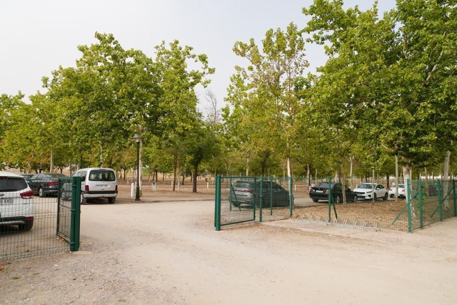 Acceso al camping de Pozoblanco.