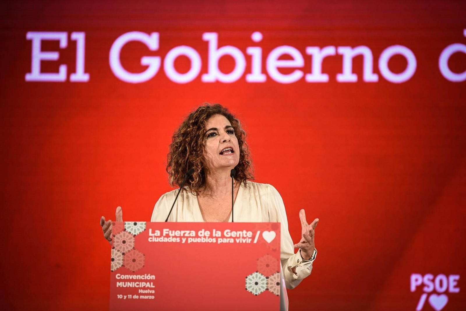 Mª Jesús Montero, en la Convención Municipalista del PSOE-A este viernes. Mª Jesús Montero, en la Convención Municipalista del PSOE-A este viernes.