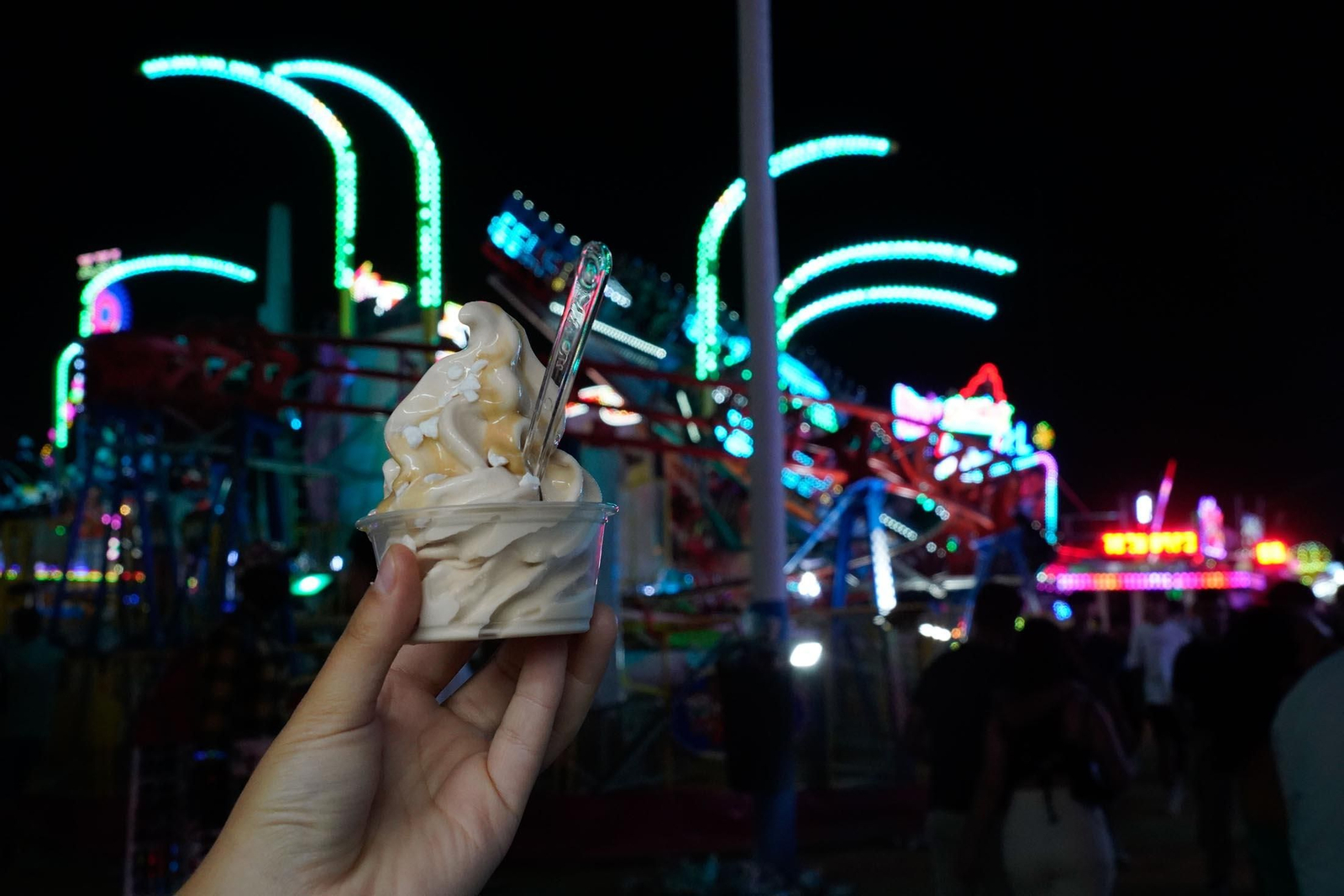 Imágenes del ambiente de Colombinas el día 3 de agosto