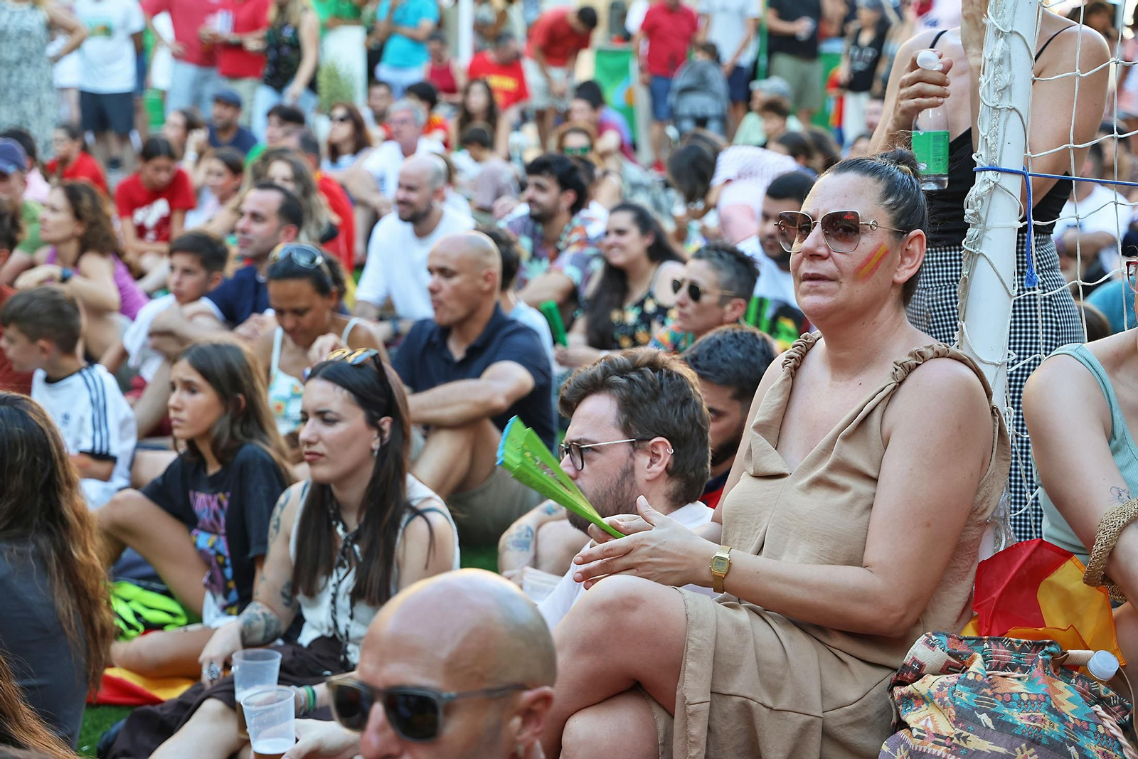 Imágenes de la Fan zone en Huelva de la Final de la Eurocopa entre Inglaterra y España Imágenes de la Fan zone en Huelva de la Final de la Eurocopa entre Inglaterra y España