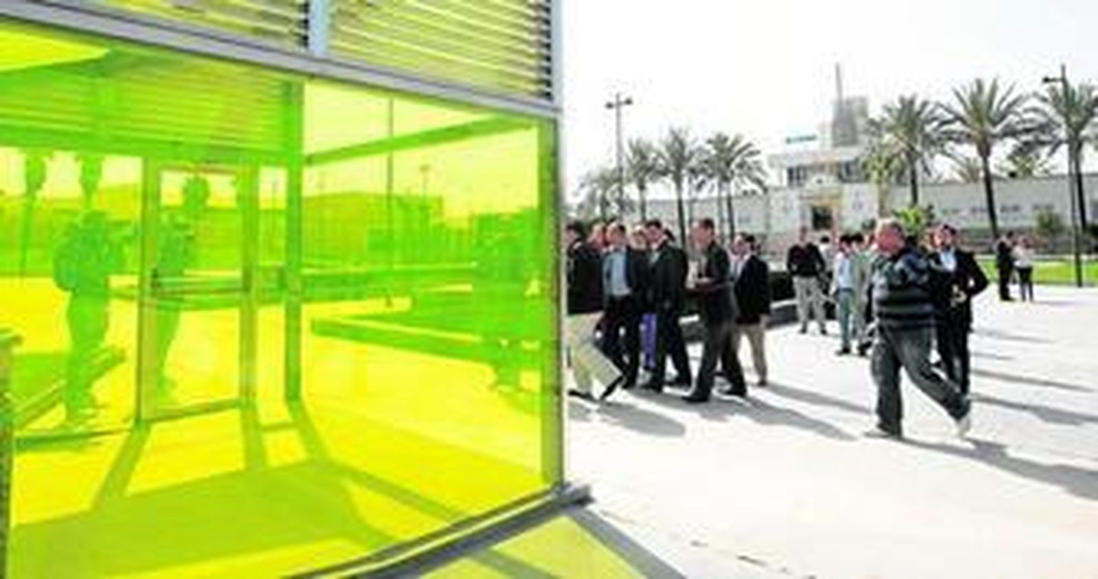 Imagen de la inauguración del aparcamiento subterráneo, en abril de 2011.