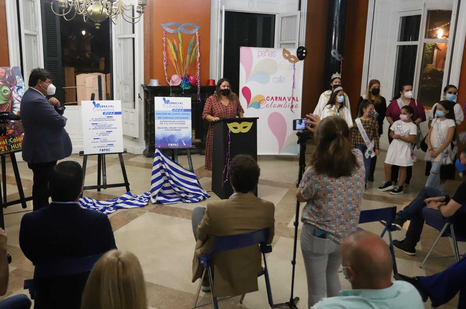 Imágenes de la presentación de la programación para el Carnaval Colombino 2022