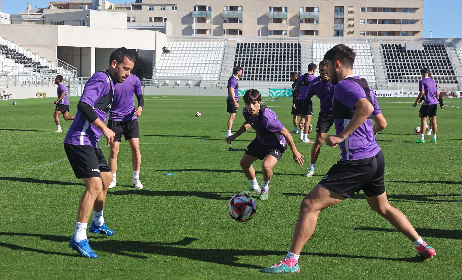 Fotos del entrenamiento de la Balona
