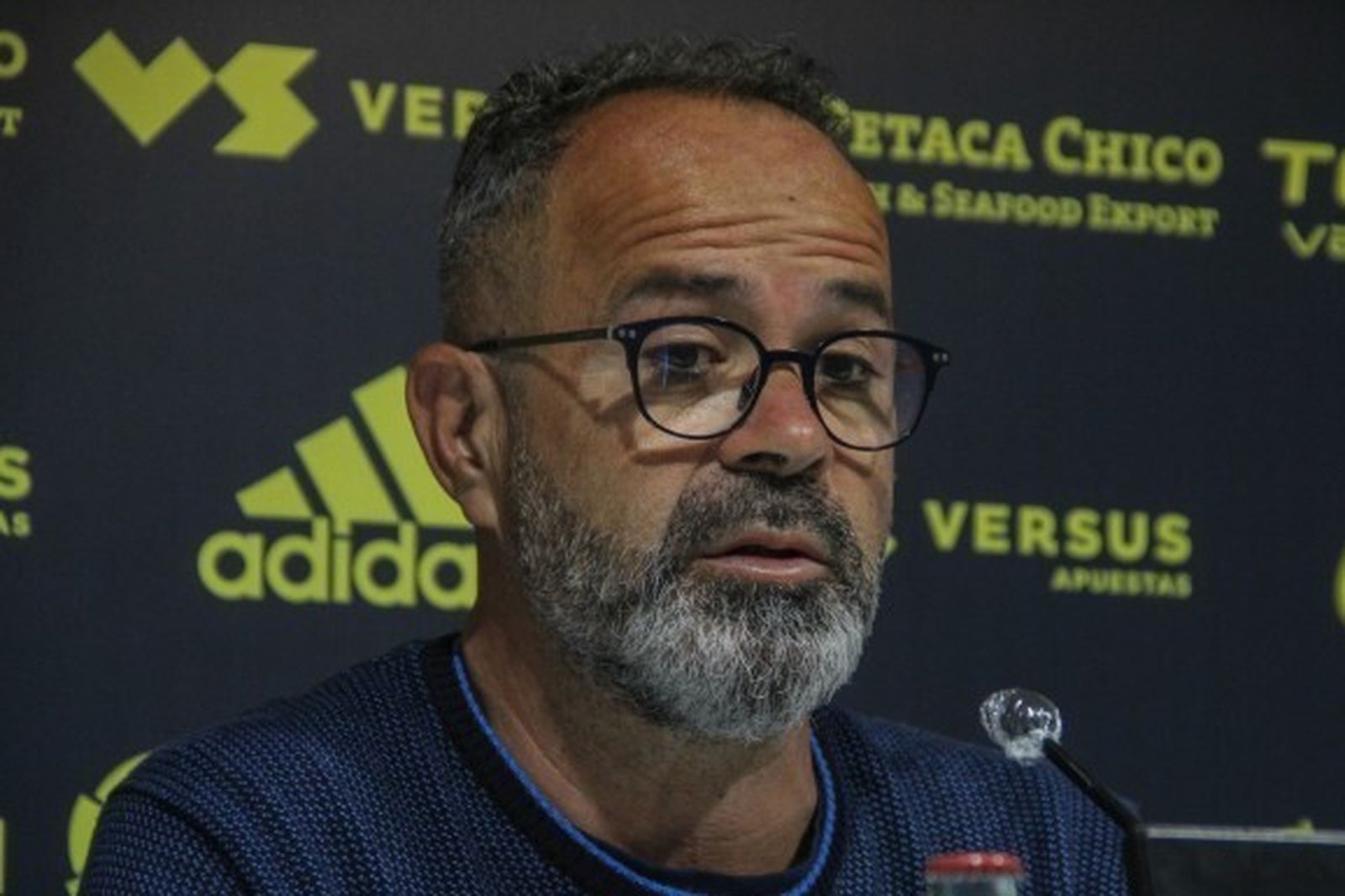 Cervera, durante la rueda de prensa de este viernes en El Rosal.