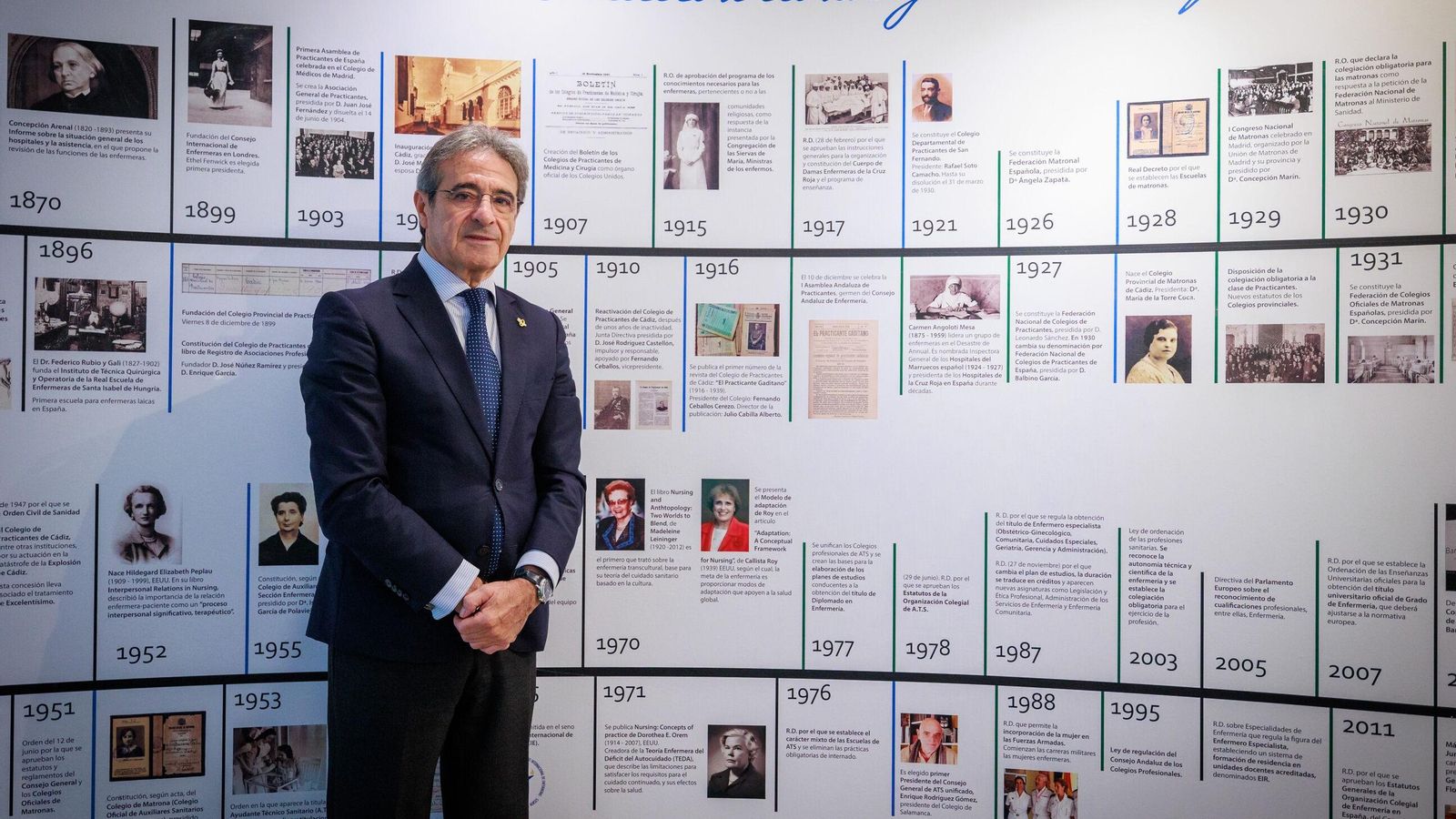 Rafael Campos, presidente del Colegio Oficial de Enfermería.