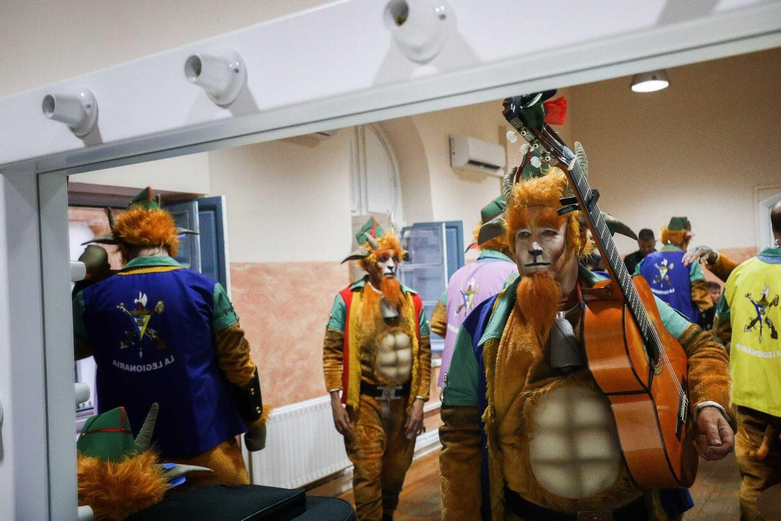 Ambiente en camerinos