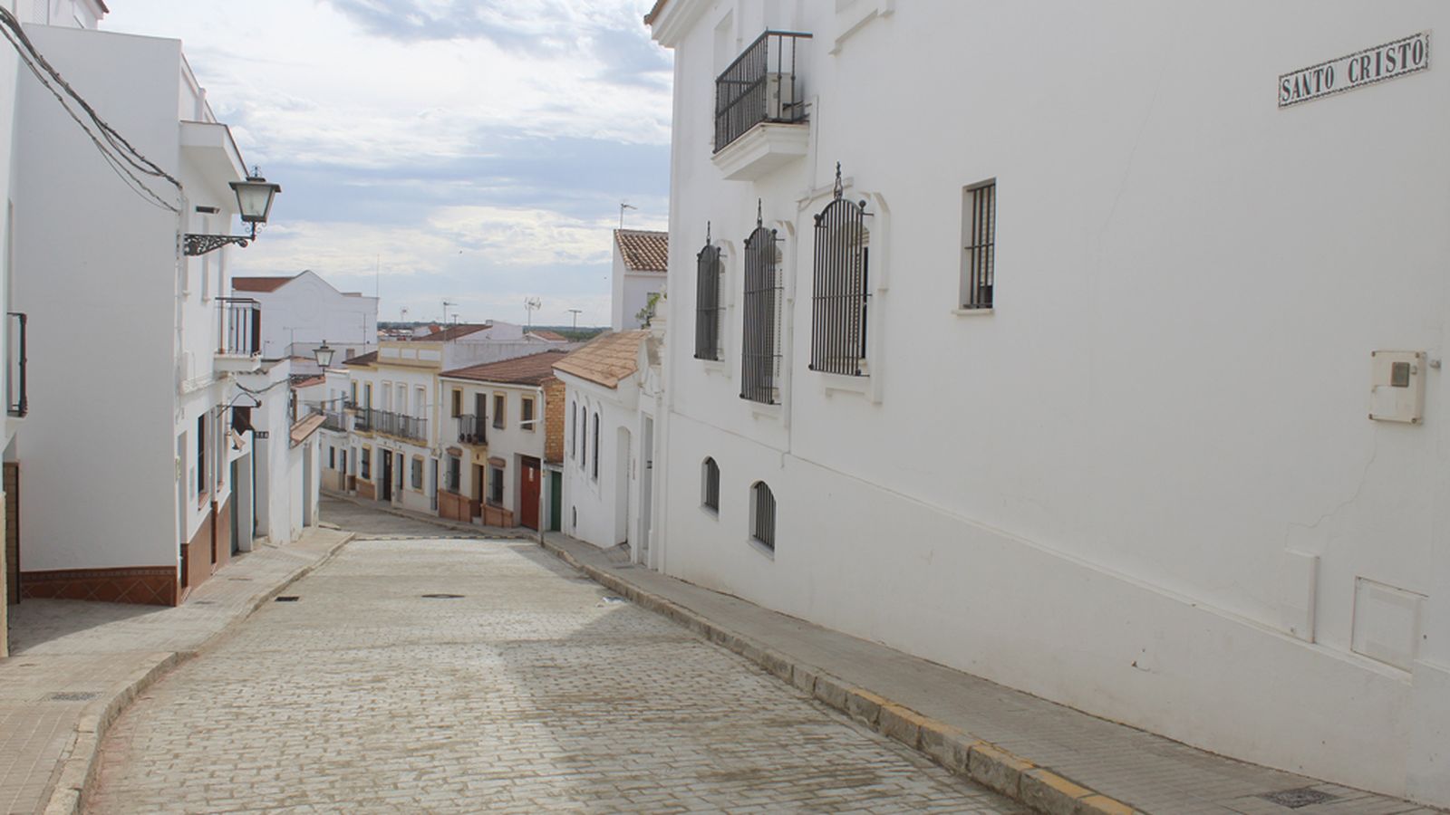 La calle Santo Cristo finalizada.