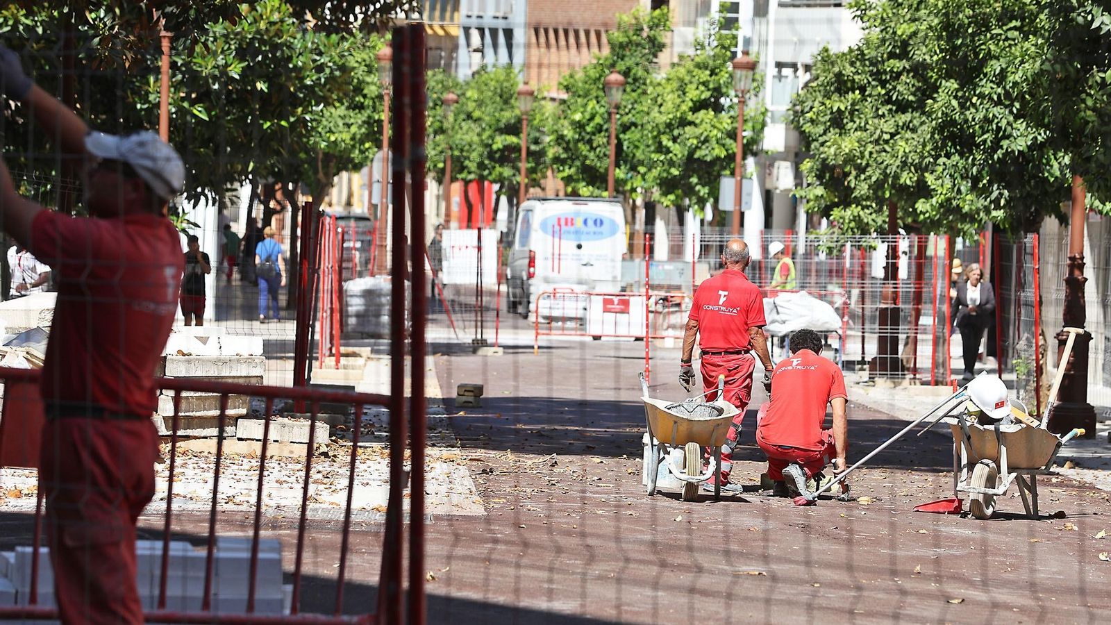 Obras en la calle Puerto.